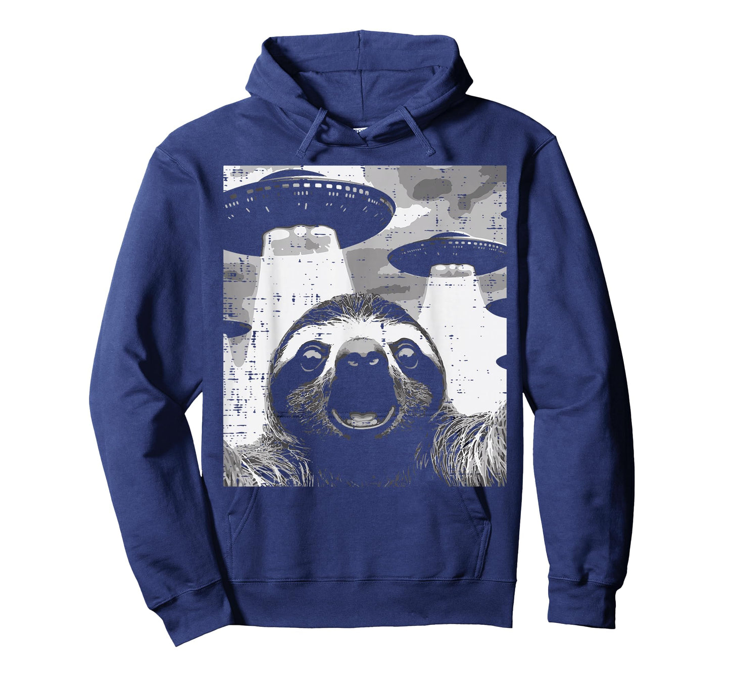 Sloth Selfie UFO Alien Funny Meme Men Women Boys Girls Kids T-Shirt
