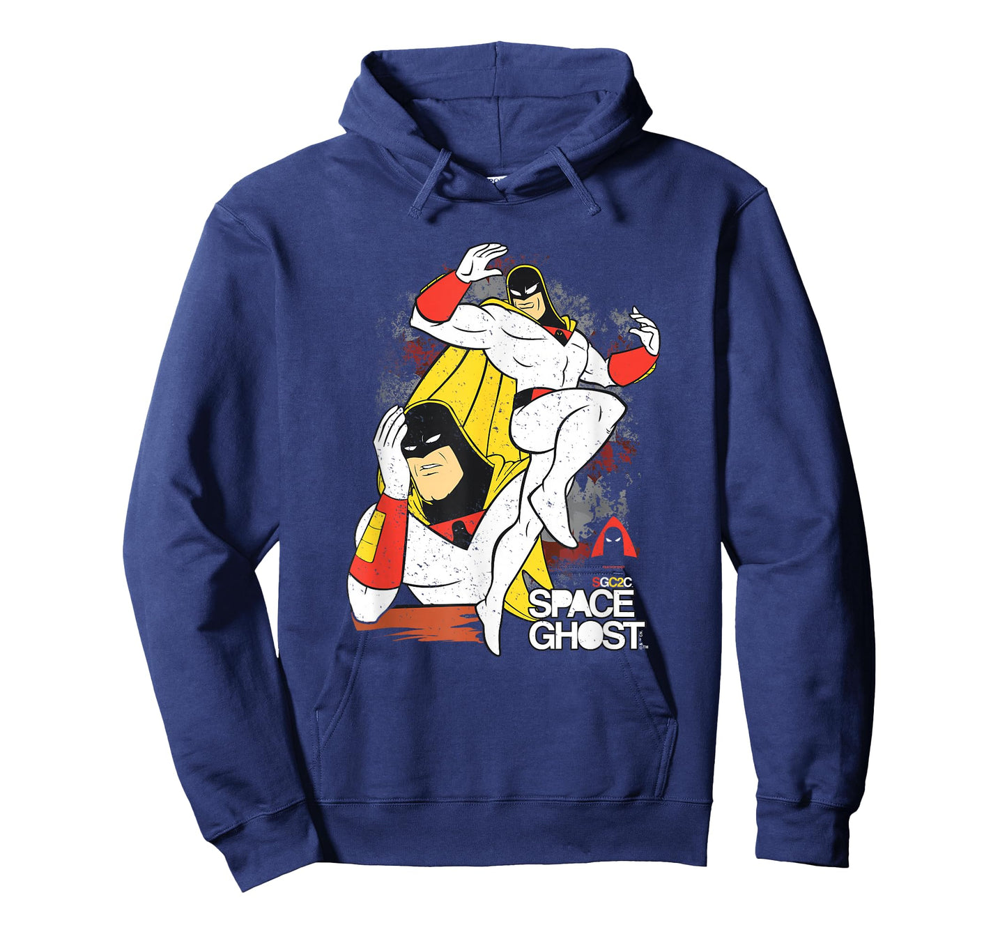 Space Ghost Coast to Coast Vintage Faded Superhero Pose T-Shirt