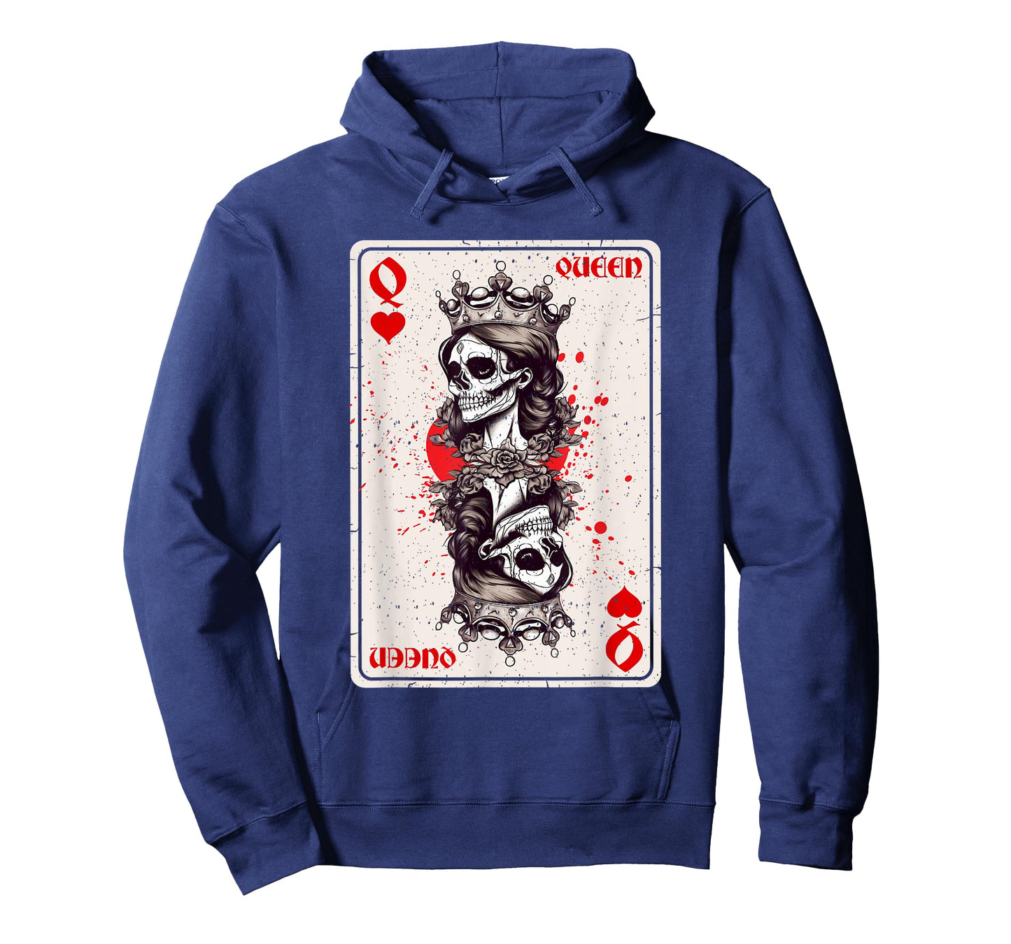 Queen of Hearts Card Game Horror Heart Queen Gothic T-Shirt