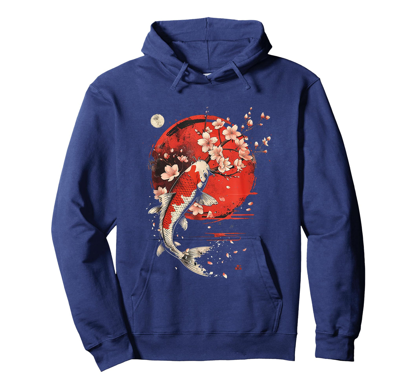 Cherry Blossom Koi Carp Fish Japanese Sakura Graphic Art T-Shirt