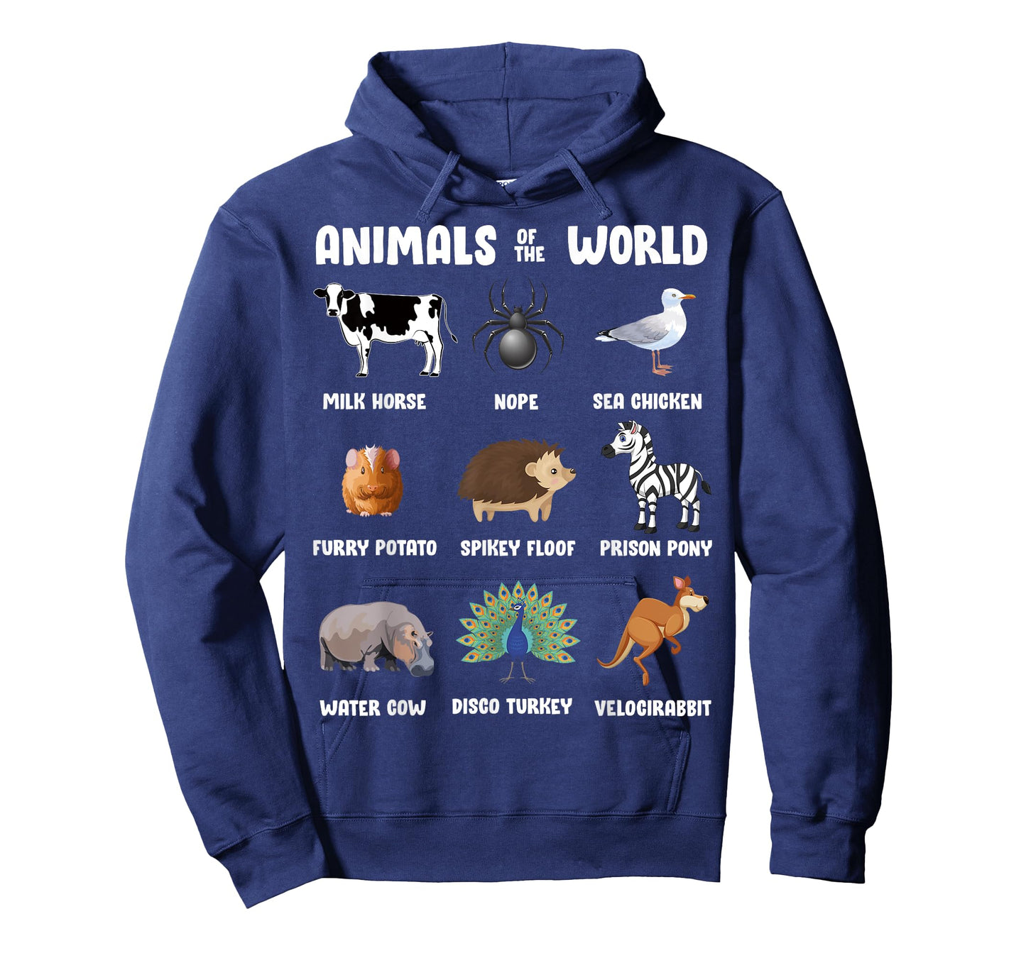 Animals Of The World Gift Tee Funny Rare Animals Memes T-Shirt