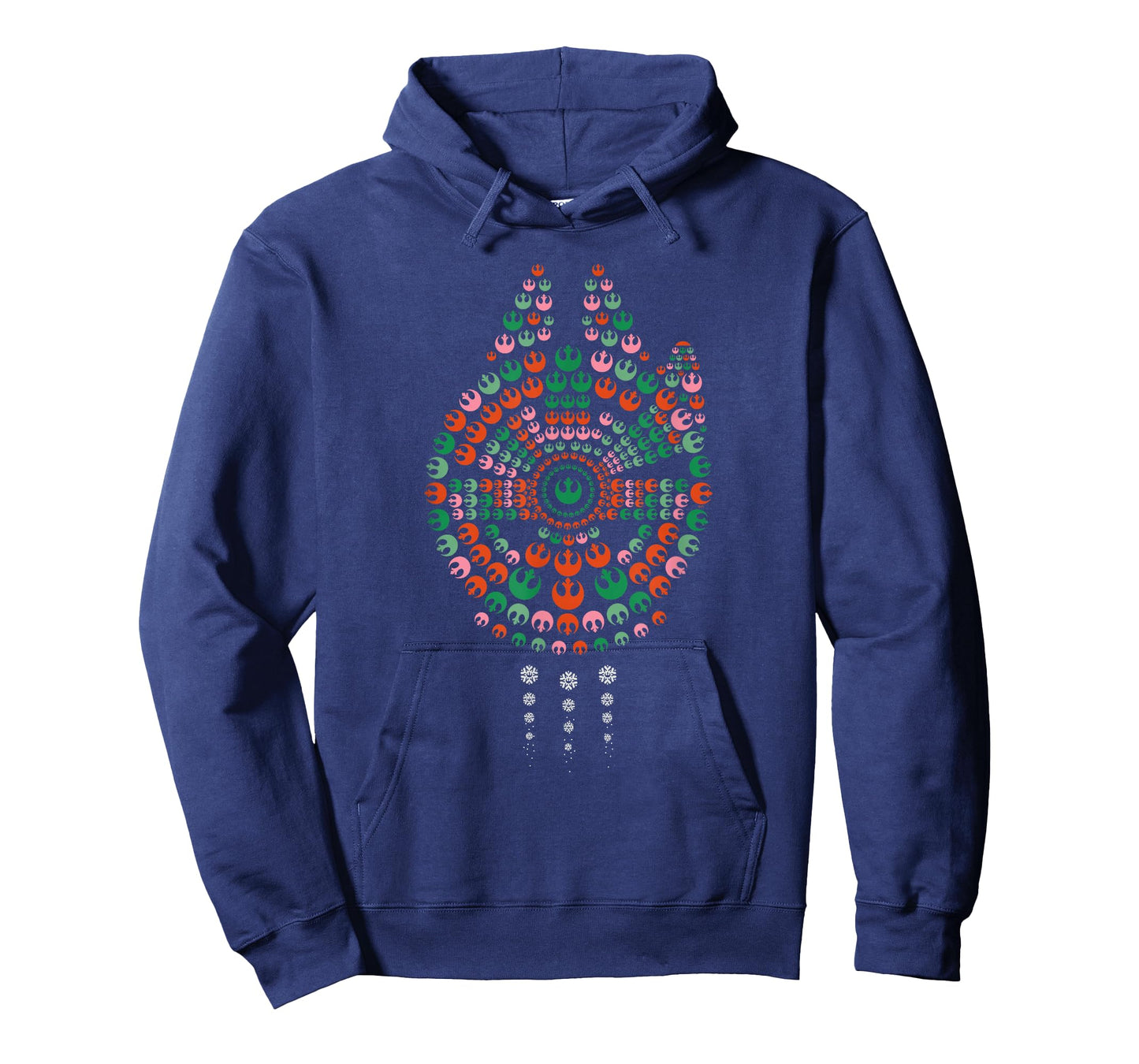 Star Wars Holiday Christmas Rebel Symbols Millennium Falcon T-Shirt