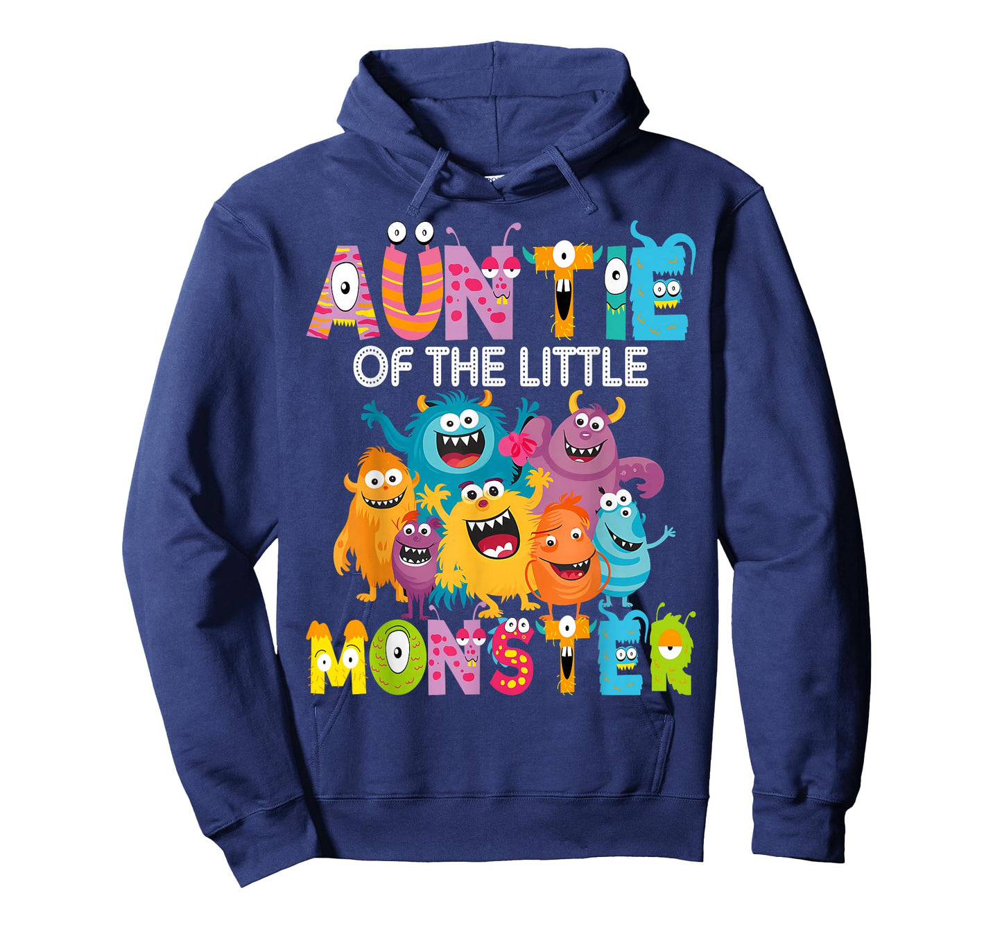 Auntie of The Little Monster 1St Birthday Boy Party T-Shirt