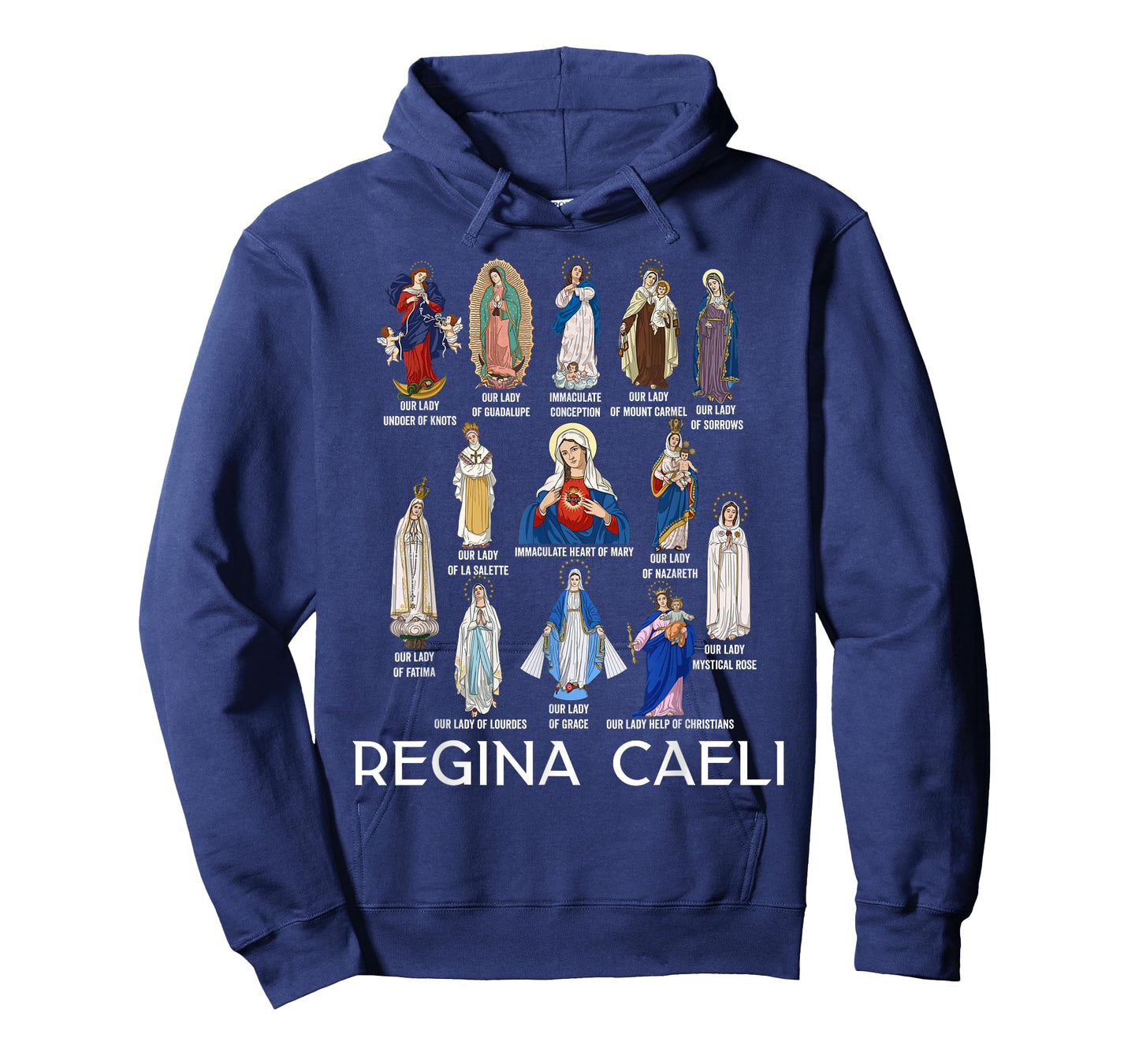 Our Lady The Blessed Mother Latin Marian Titles Catholic T-Shirt