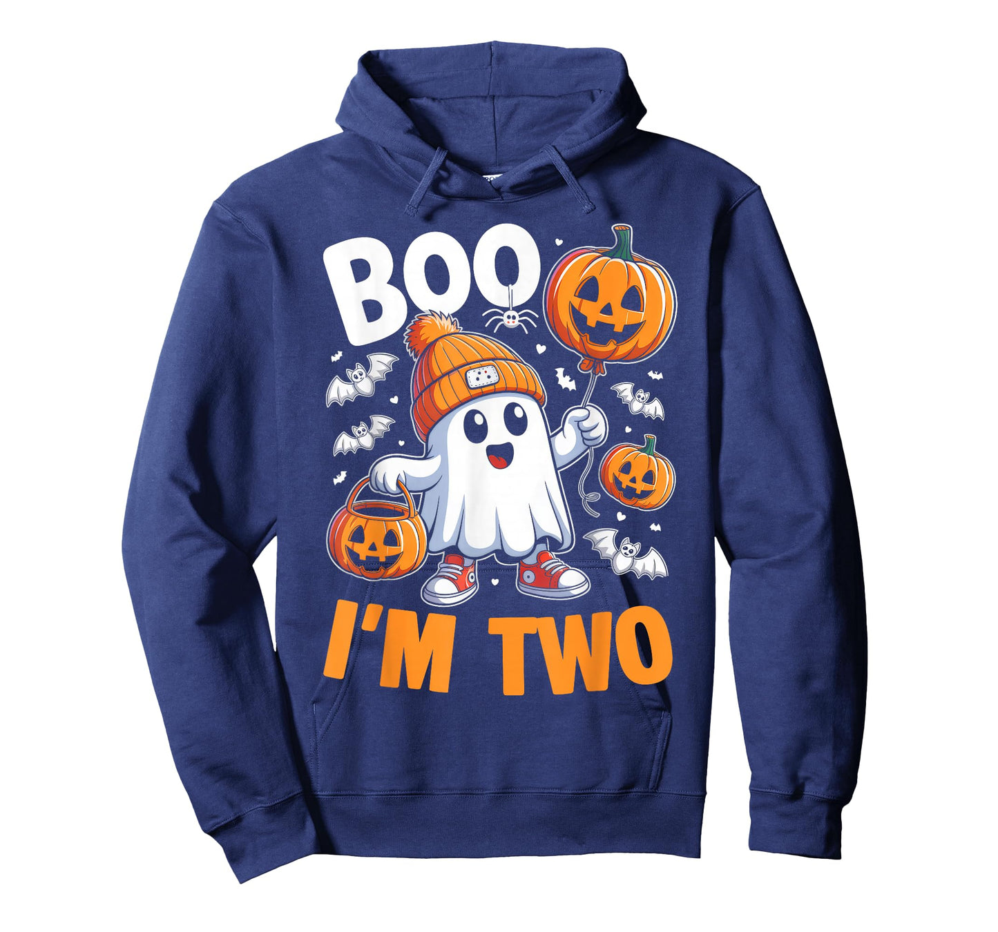 Boo I'm Two Ghost 2nd Birthday Halloween Boy Kids Groovy T-Shirt