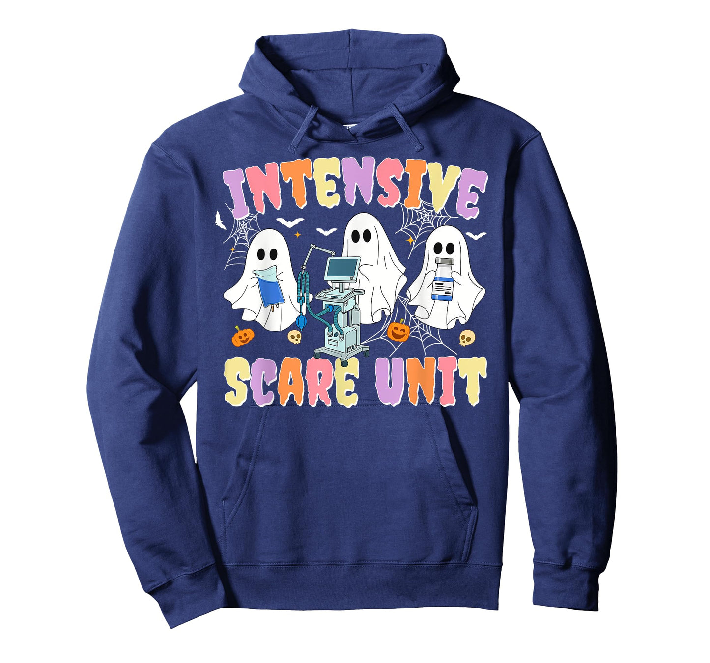Intensive Care Scare Unit Ghost Halloween Nurse ICU Nursing T-Shirt