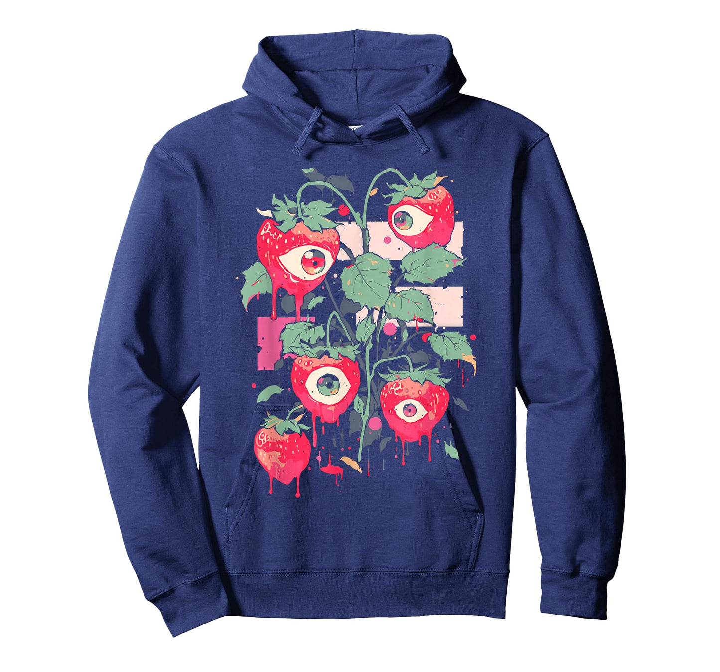 Weirdcore Trippy Strawberry Creepy Cute Pastel Goth Grunge T-Shirt