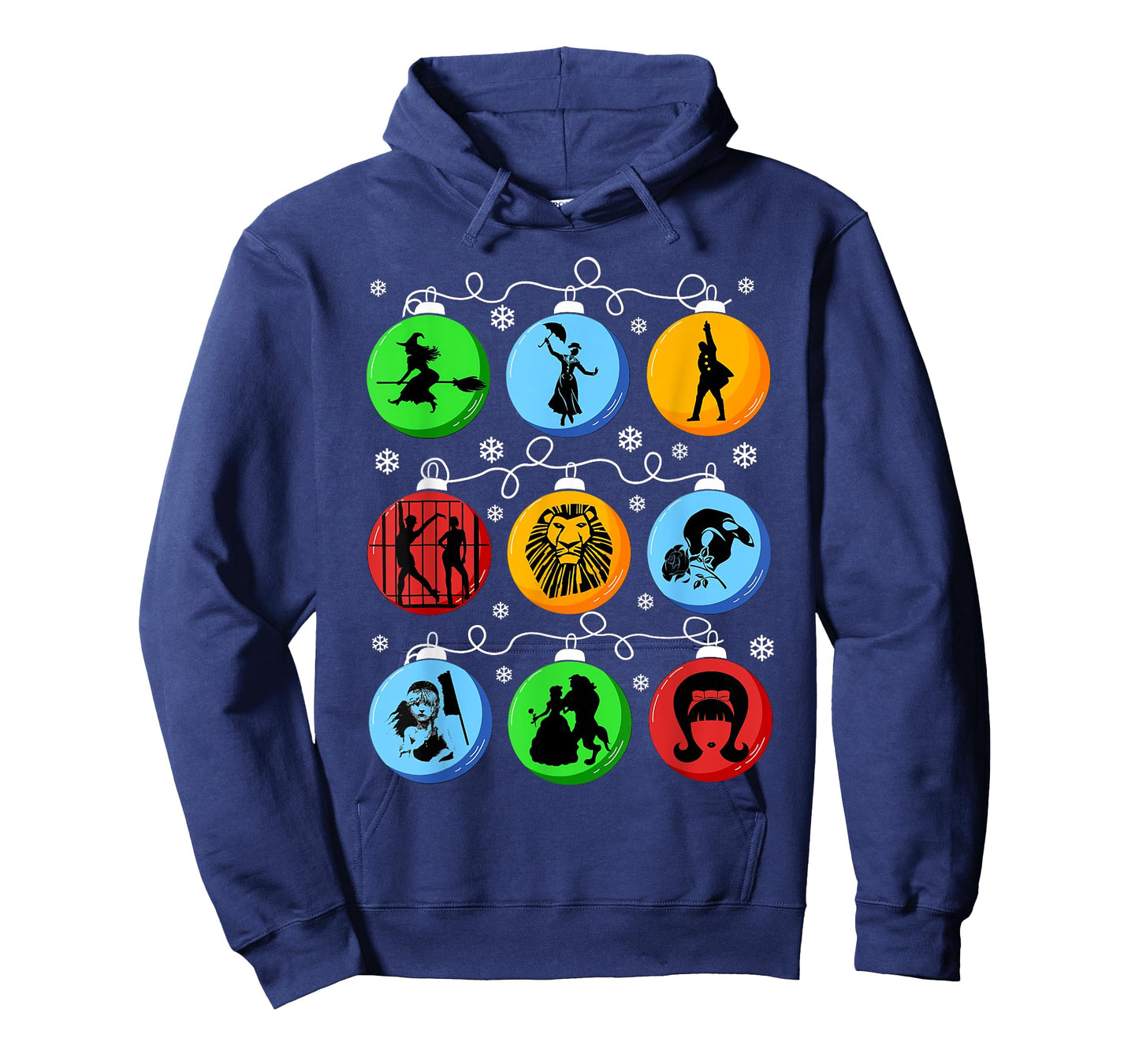Broadways Christmas Bulbs Ornament lights Xmas Gift T-Shirt