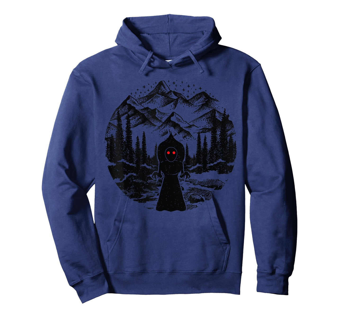 Flatwoods Monster Art Mountains Stars Cryptozoology Cryptid T-Shirt