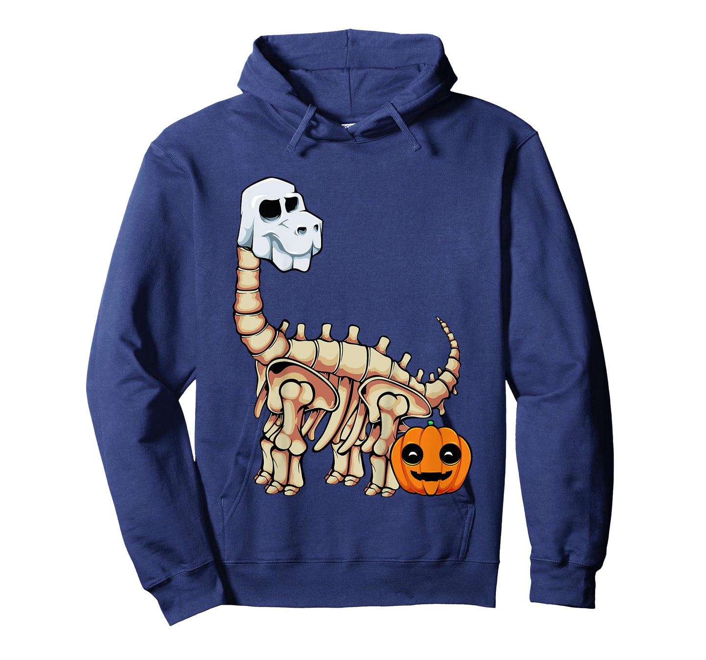 Kids Dinosaur Skeleton Ghost Lazy Halloween Costume Brontosaurus T-Shirt