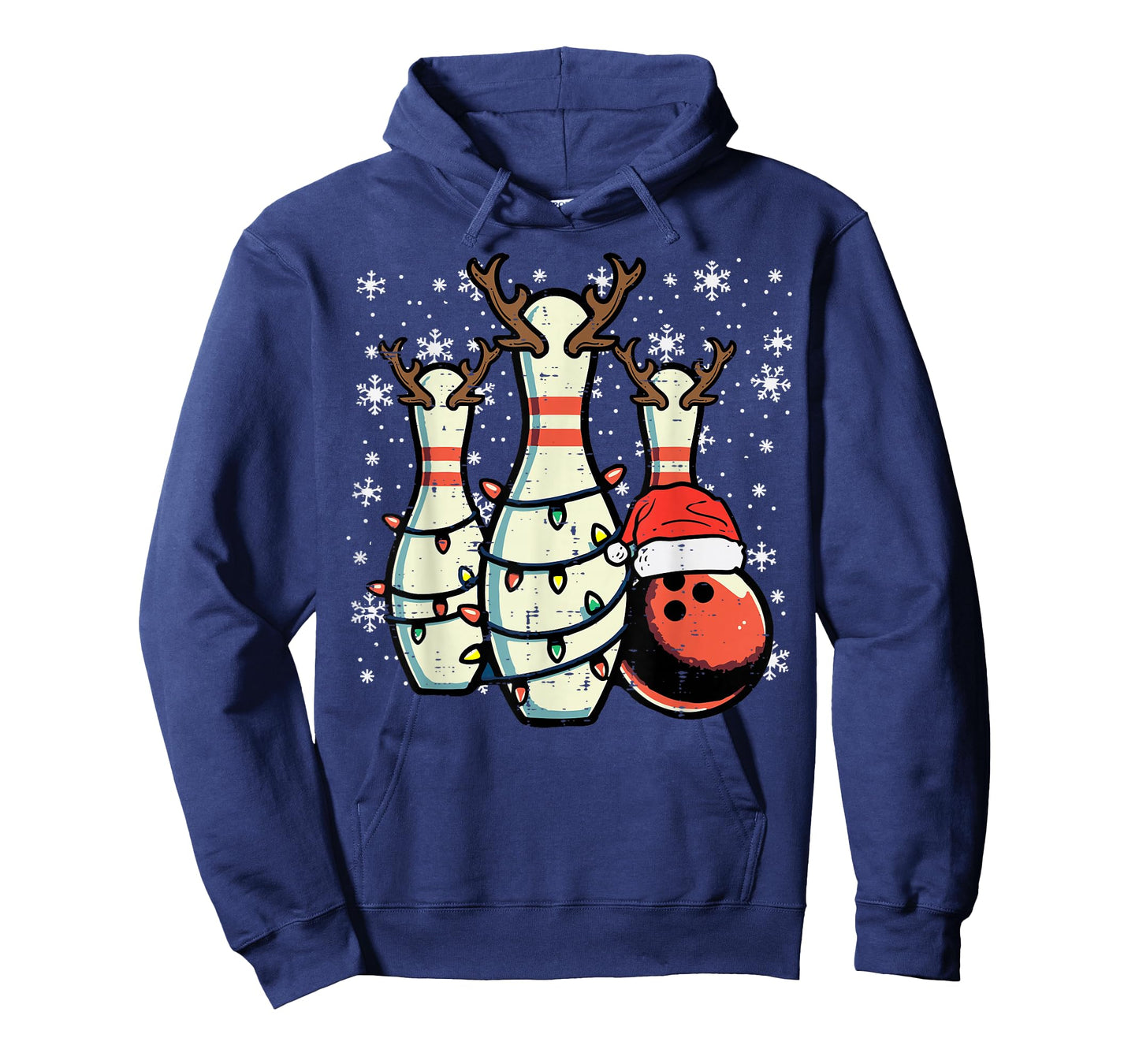 Christmas Bowling Pins Reindeer Xmas Bowler Women Men Kids T-Shirt