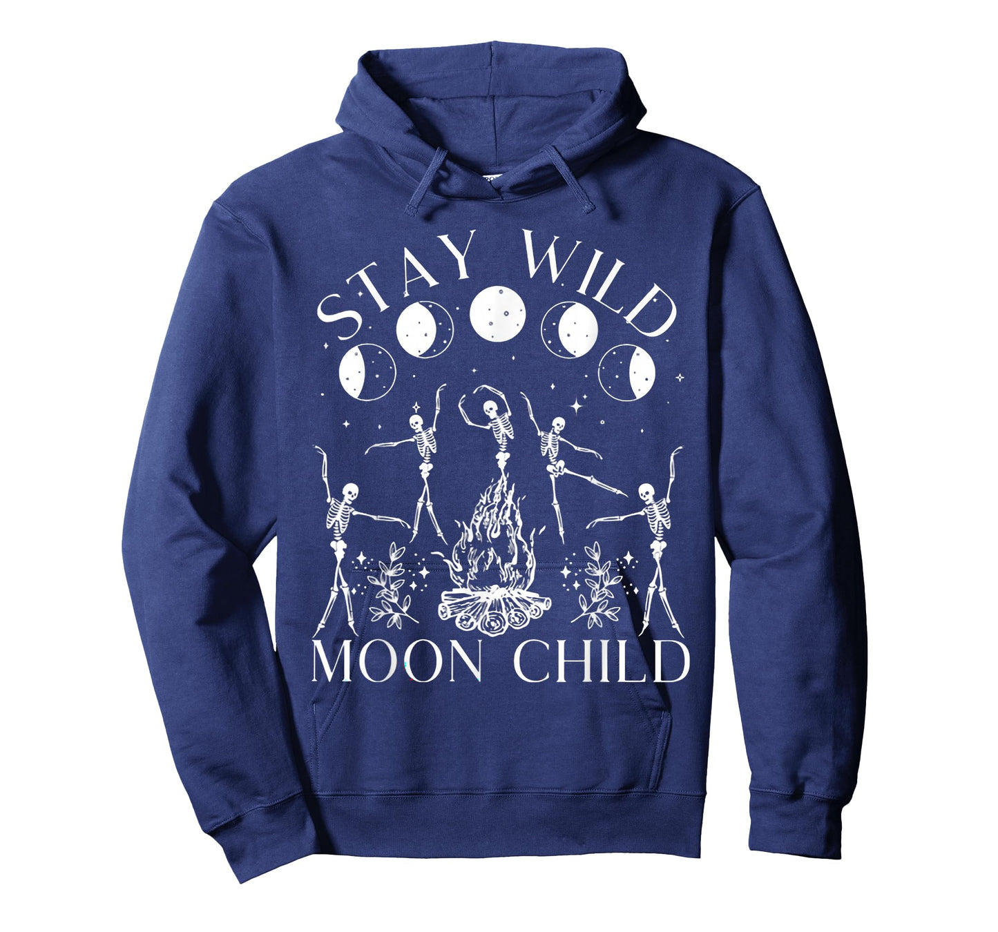 Stay Wild Moon Child Funny Skeleton Dancing Halloween T-Shirt