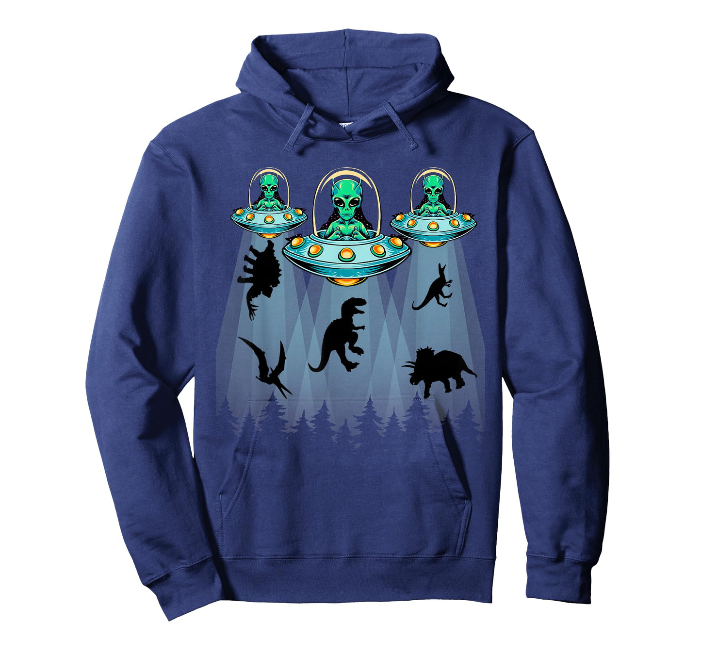 Dinosaur Aliens Shirts For Kids, T-rex Alien Abduction UFO T-Shirt
