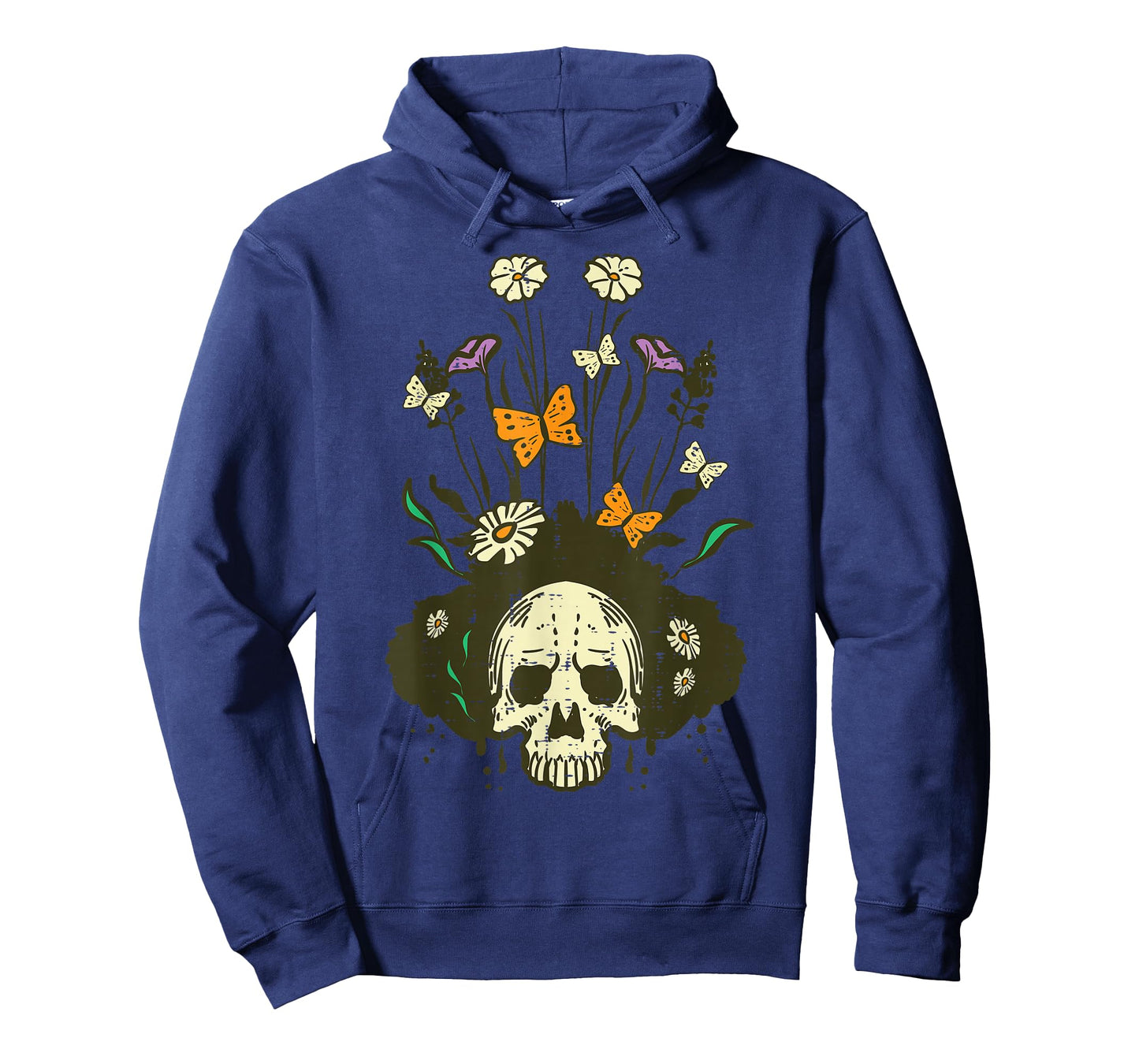 Halloween Skull Underground Flowers Skeleton Costume Women T-Shirt