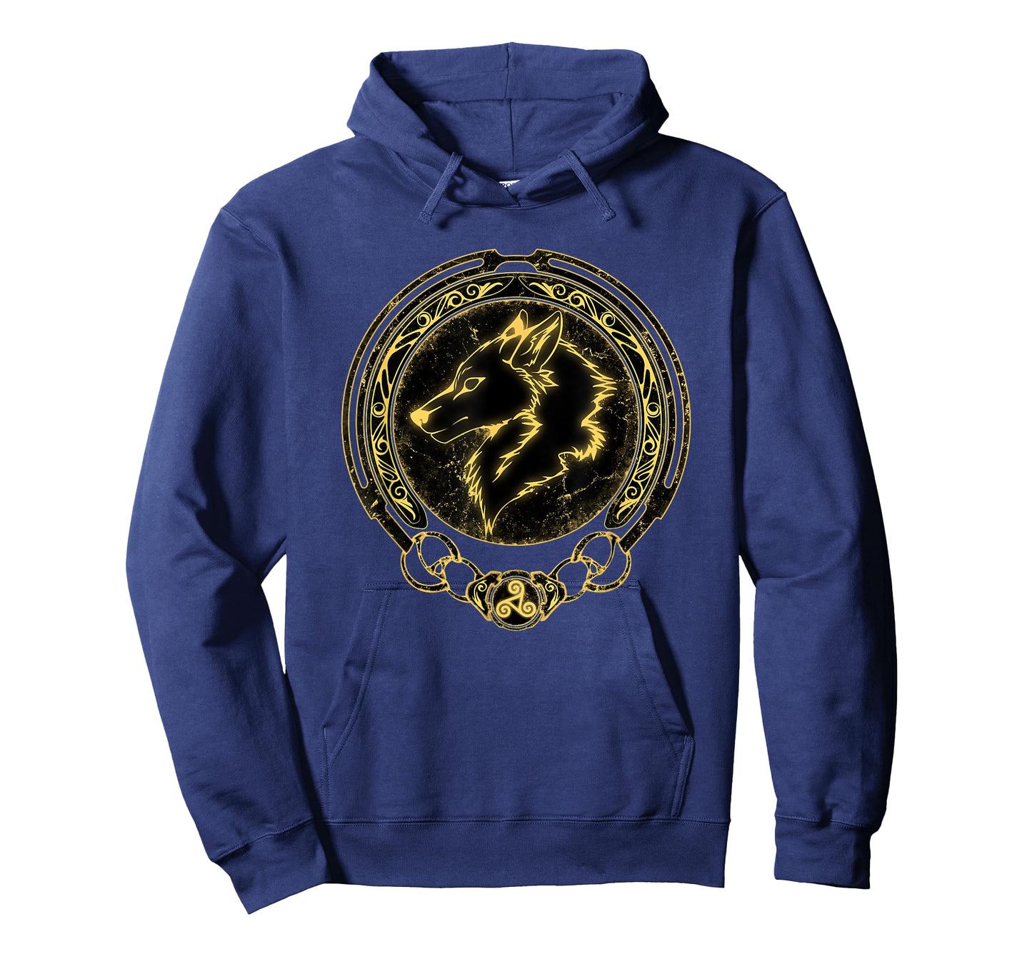 Viking Fenrir Fenris Wolf Celtic Triskelion Symbol T-Shirt