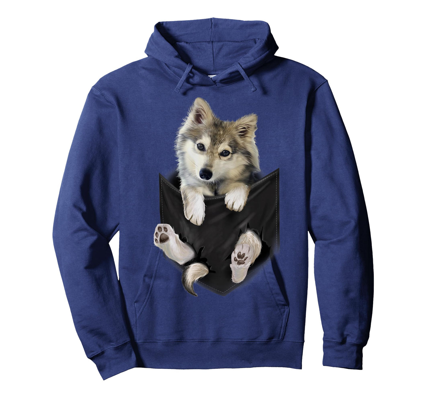 Wolf White Pup in Pocket T-Shirt Wolves Tee Shirt Gifts T-Shirt