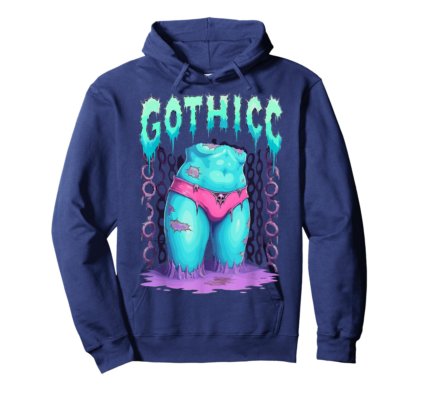 Creepy Gothicc Zombie Body Kawaii Pastel Goth Occult Art T-Shirt