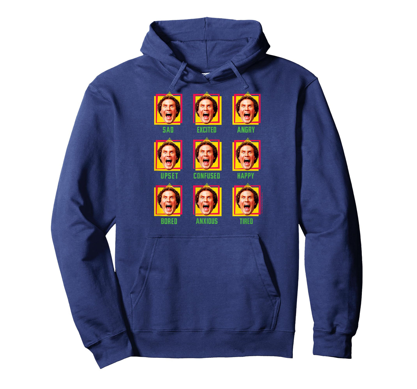 ELF - Buddy Different Faces Christmas Grid T-Shirt