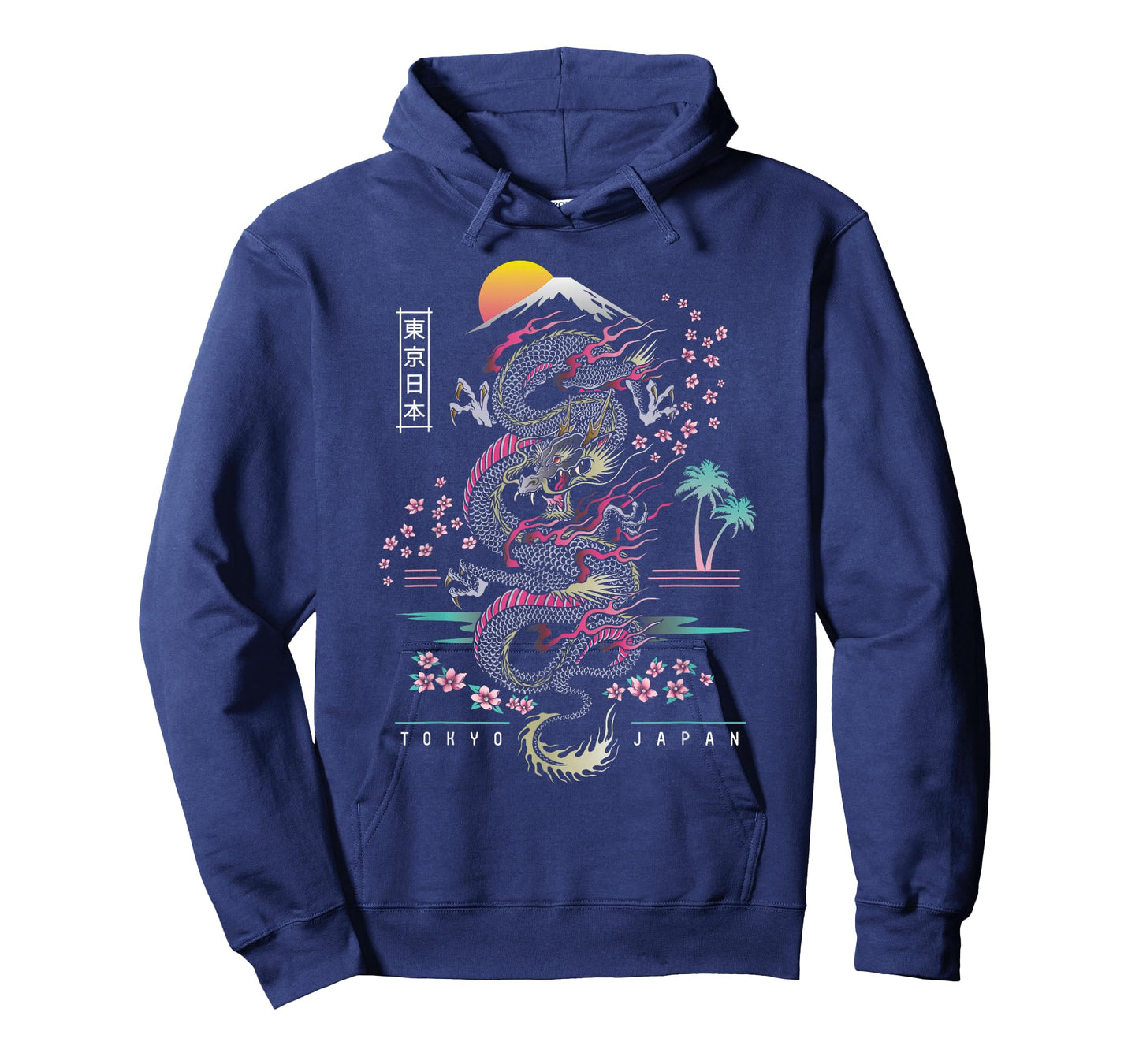 Japanese Tokyo Dragon Asian Inspired Retro 80’s Style T-Shirt