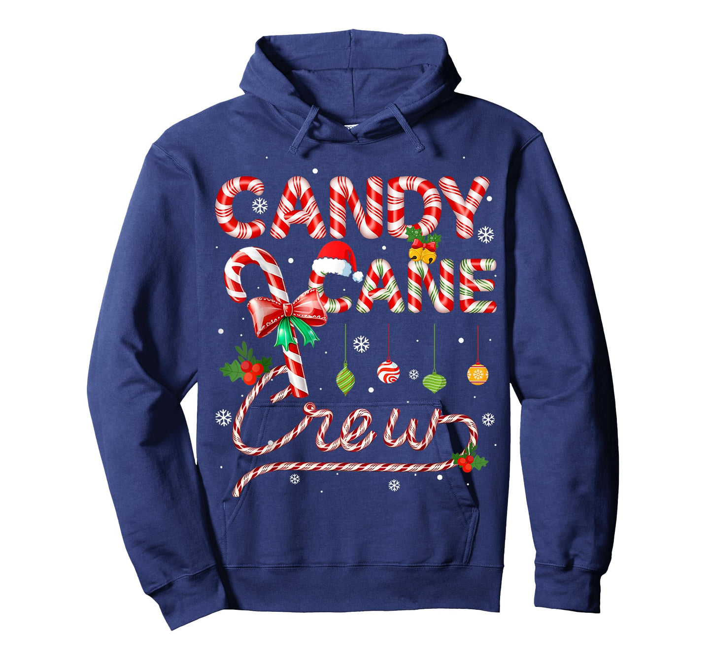 Candy Cane Crew Xmas Adult Men Women Kids Christmas Pajamas T-Shirt