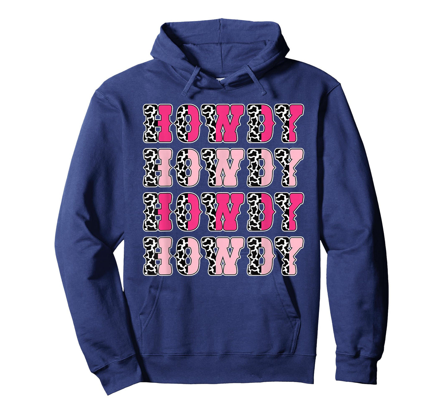 Howdy Pink Cow Print Western Cowgirl Texas Rodeo Women Girls T-Shirt