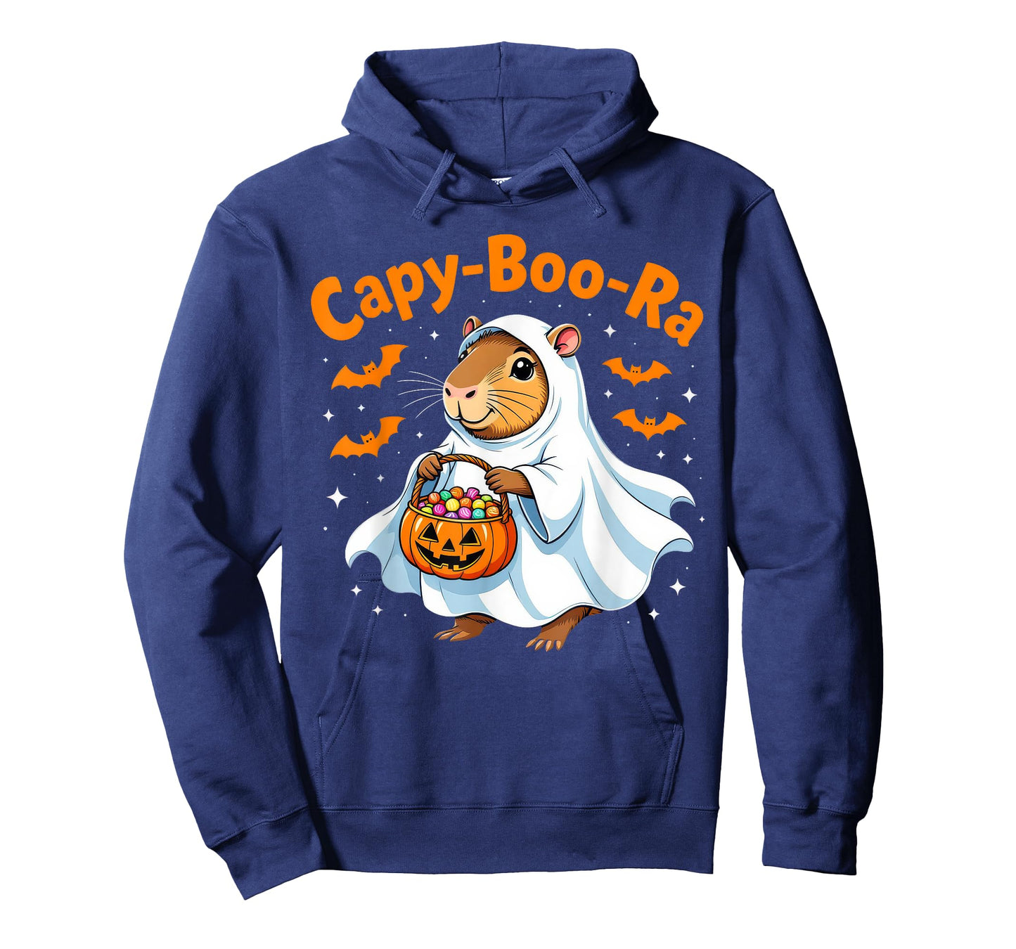 Capy Boo Ra Halloween Ghost Capybara Candy T-Shirt