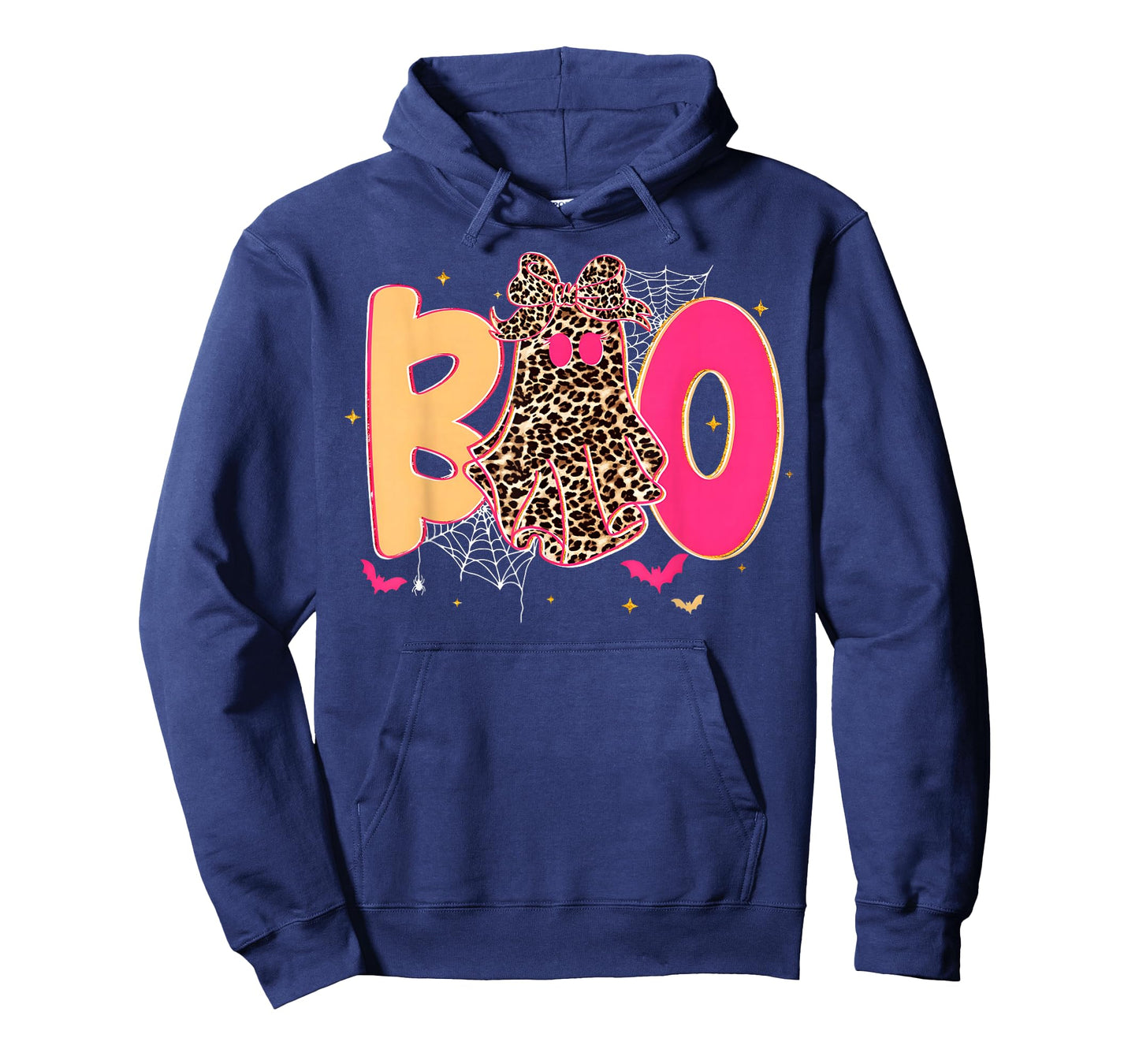 Boo Halloween Leopard Ghost Coquette Bow Spooky Season T-Shirt