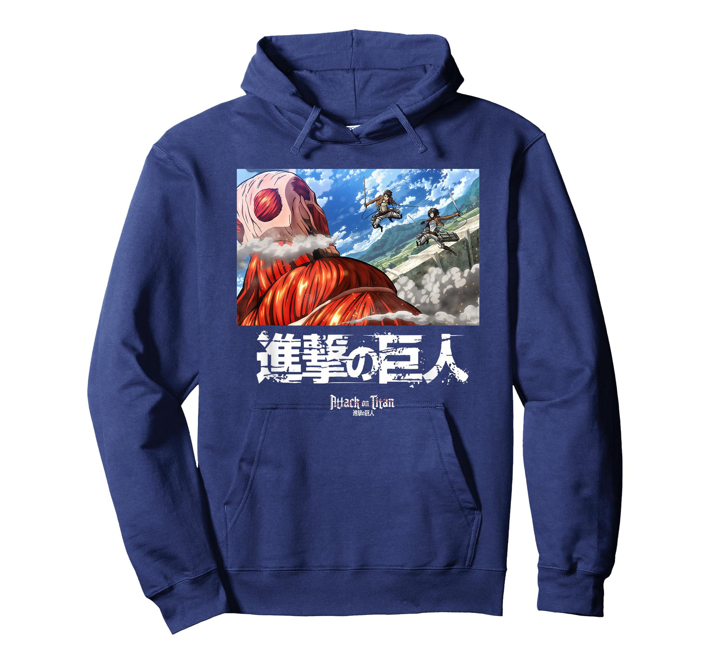 Attack on Titan Fighting Colossal Titan Scene Anime T-Shirt