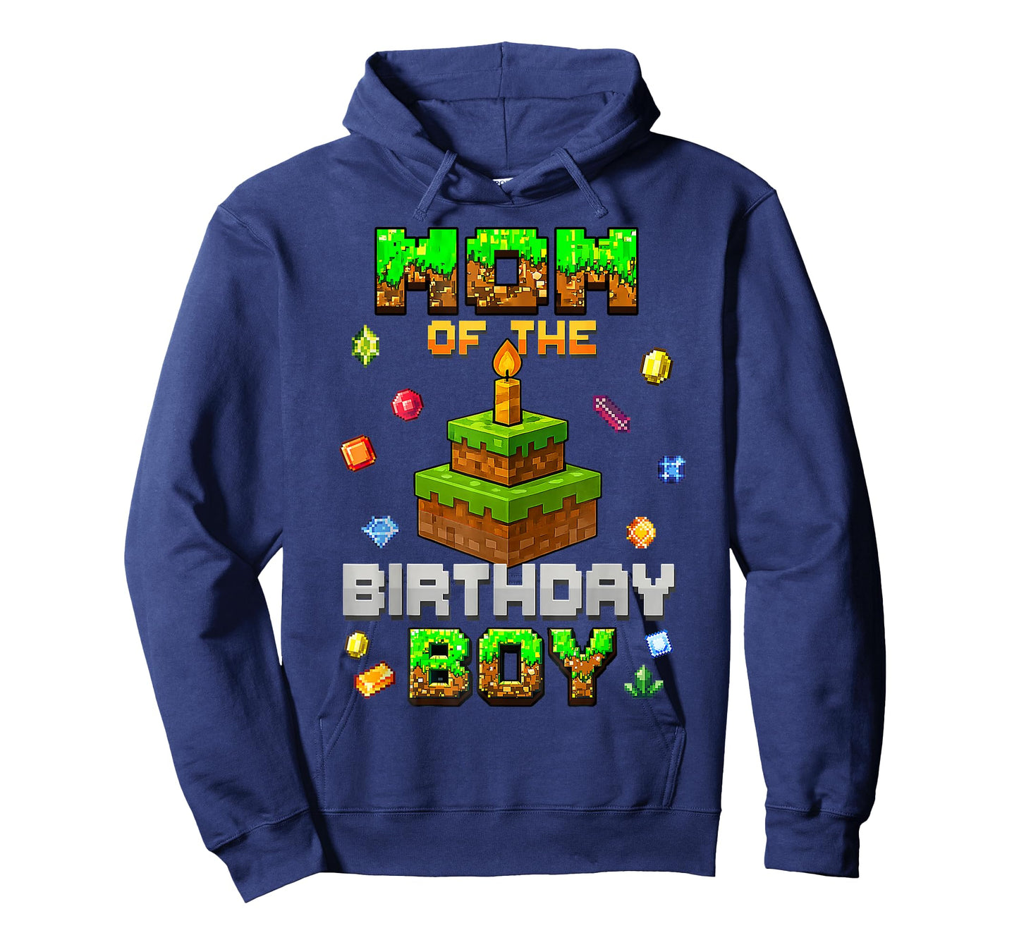 Mom Of The Birthday Boy Family Matching Video Game Pixel T-Shirt