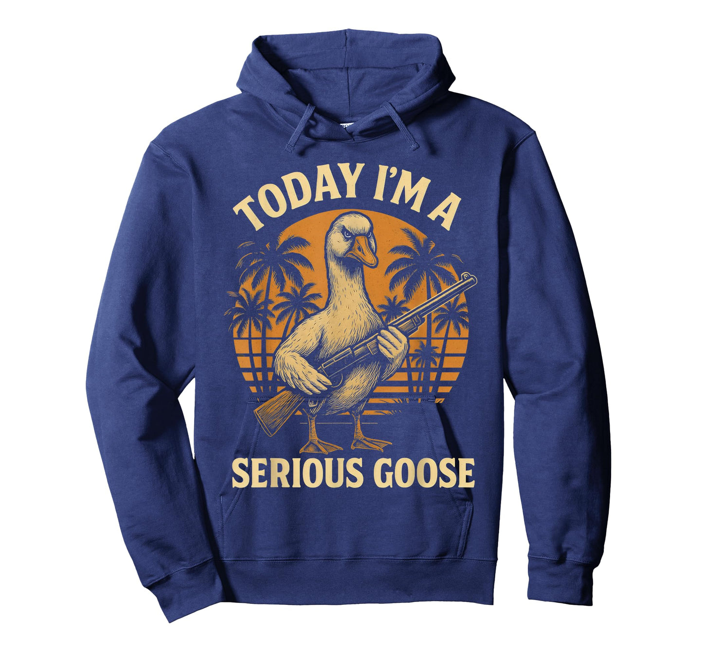 Today I'm A Serious Goose Lovers Funny Goose With Gun Meme T-Shirt