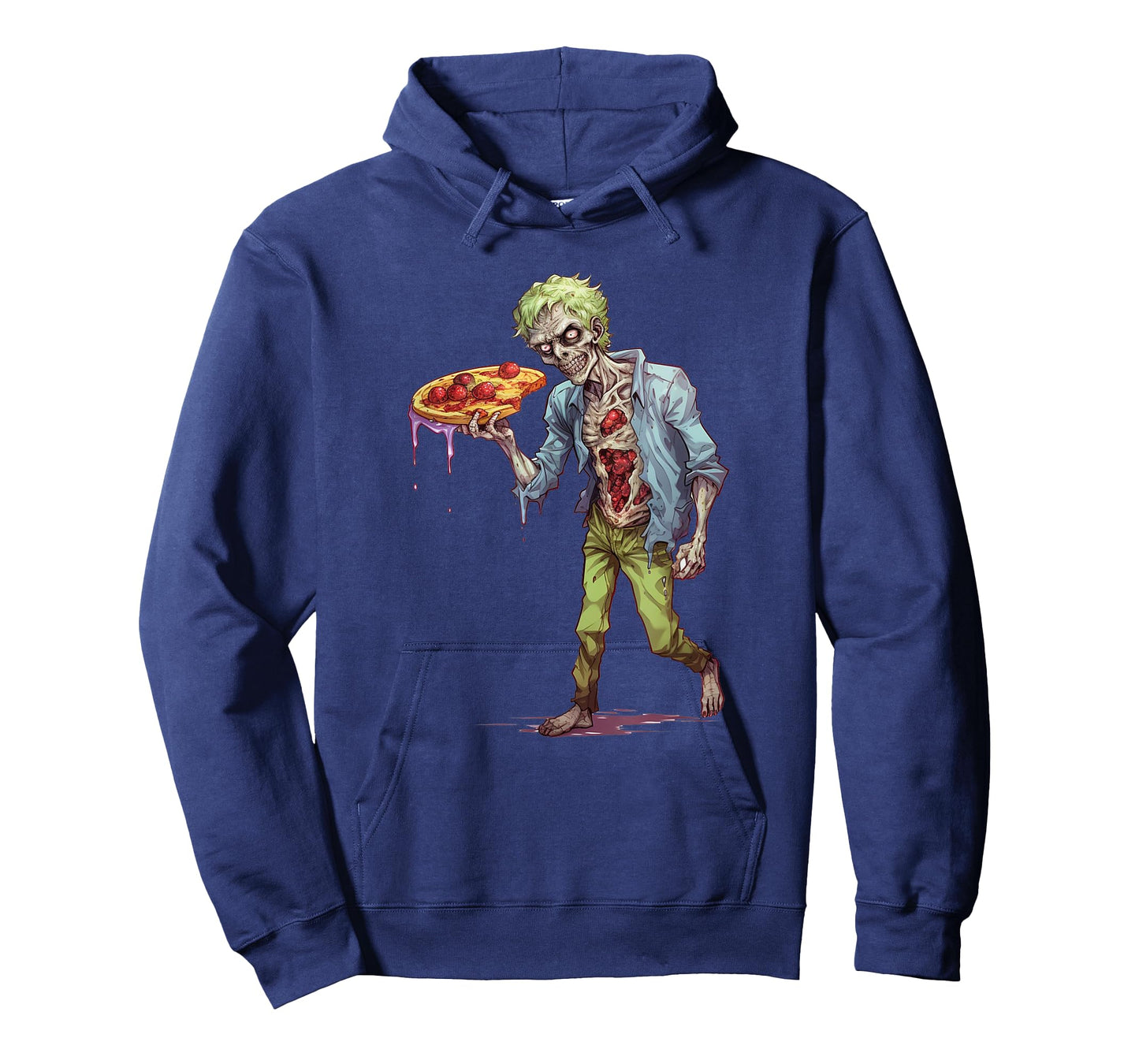 Funny Zombie Eating Pizza Halloween Costume Italian Food T-Shirt