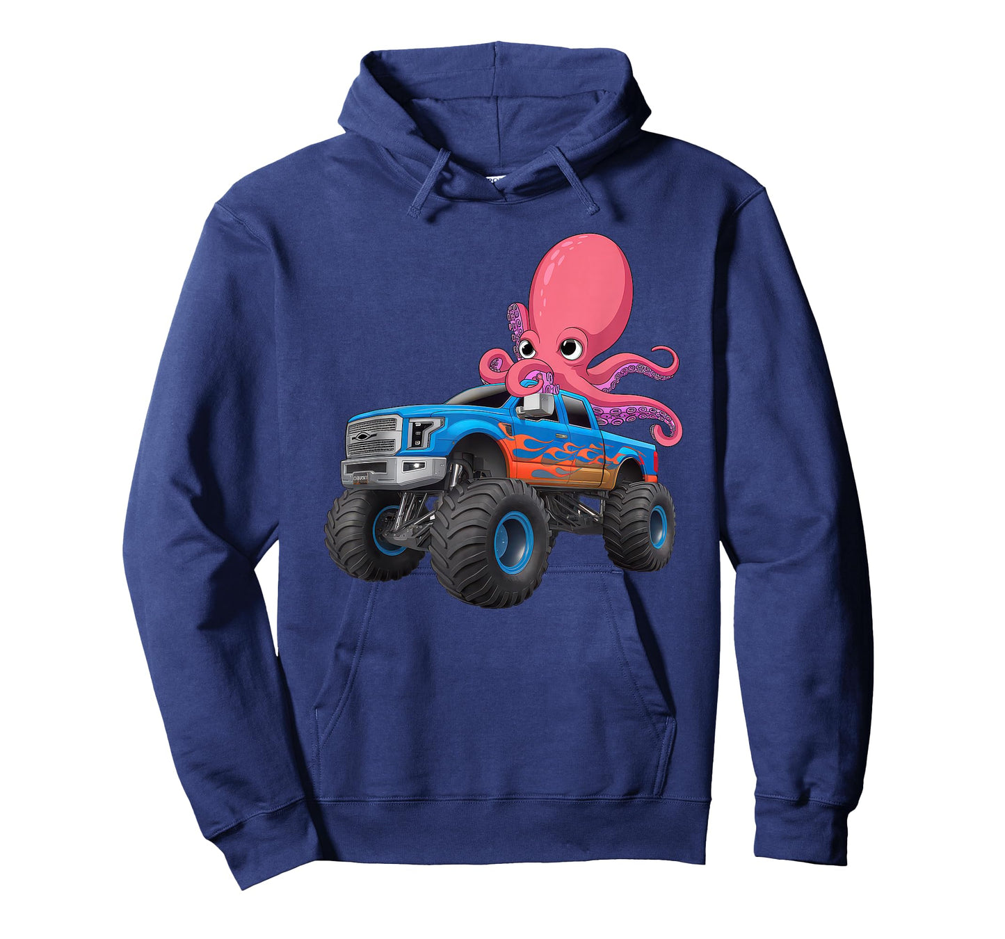 Monster Truck For Toddlers Family Birthday Boys Car Octopus T-Shirt