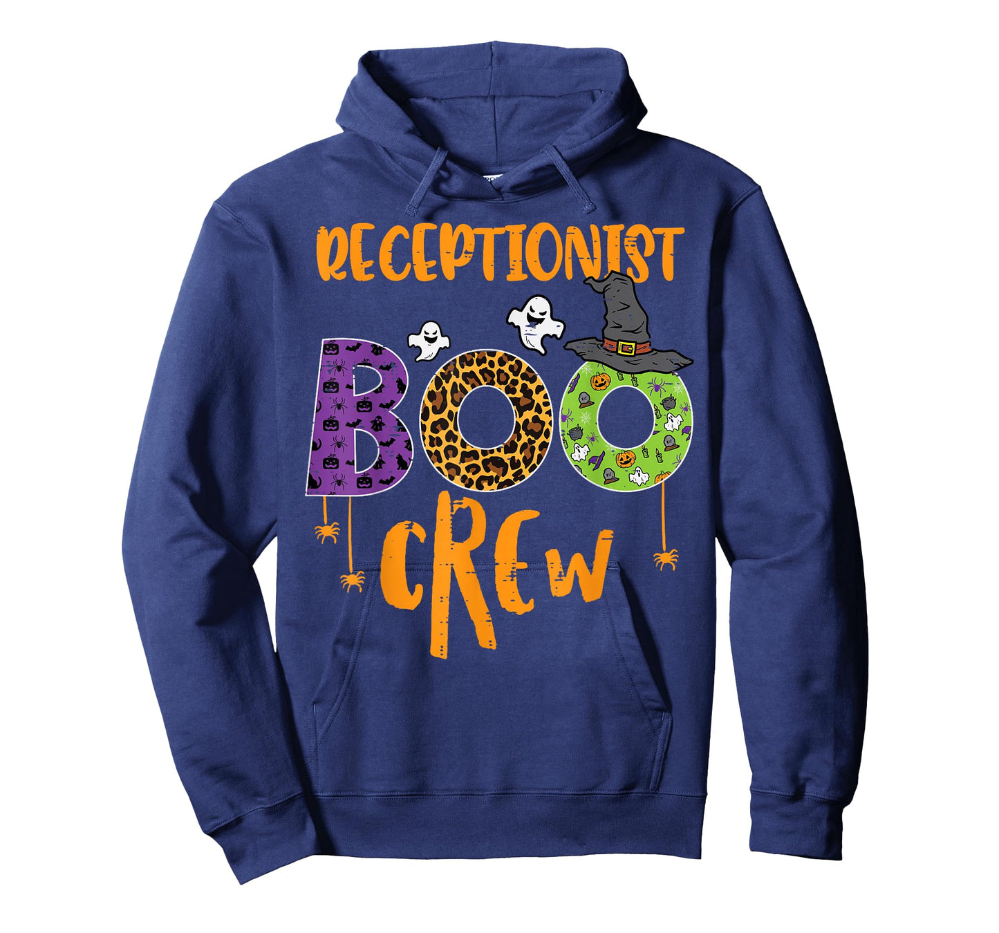 Halloween Receptionist Boo Crew Front Desk Costume Women Men T-Shirt