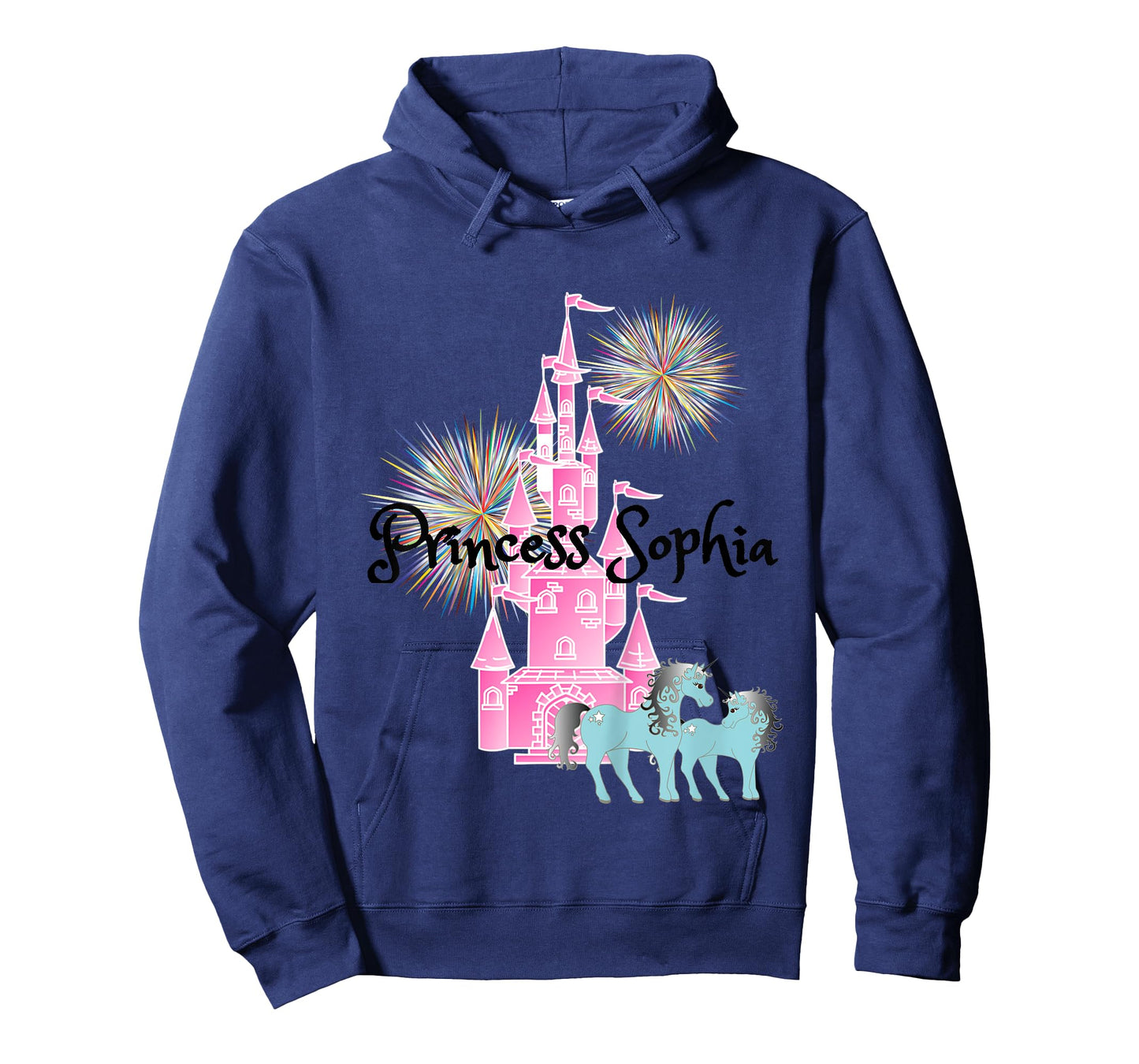 Kids Princess Sophia Name Girls Personalized Custom T-Shirt