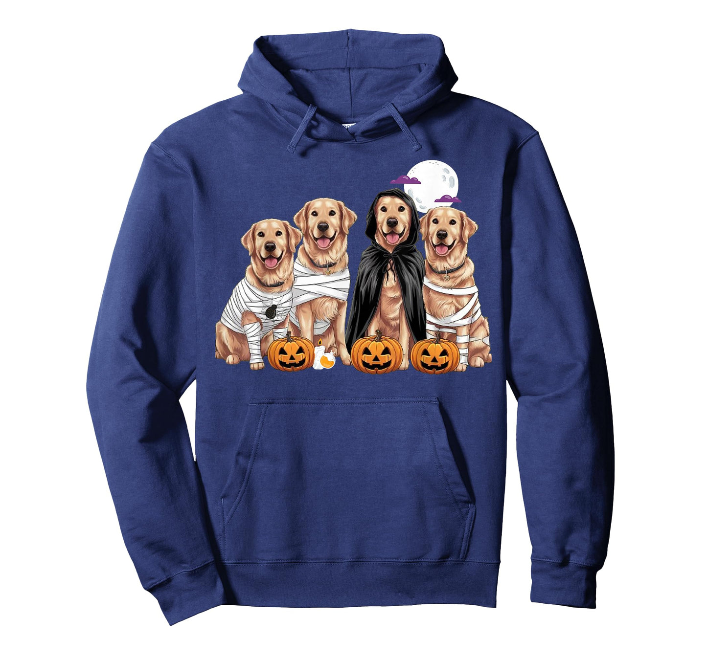 Farmhouse Halloween Golden Retriever Ghost Dogs Lover Fall T-Shirt