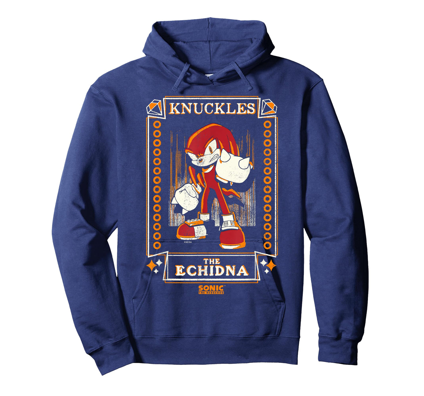 Sonic The Hedgehog Knuckles The Echidna Distressed Tarot T-Shirt