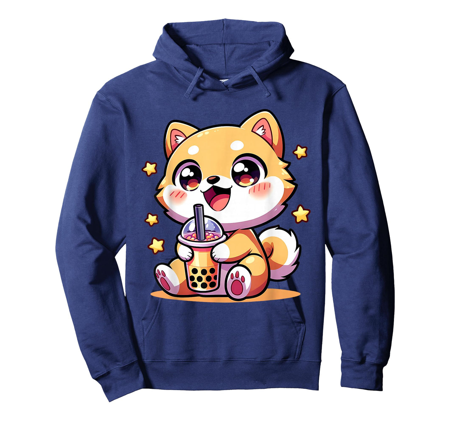Kawaii Shiba Inu Dog Bubble Tea Anime Chibi T-Shirt