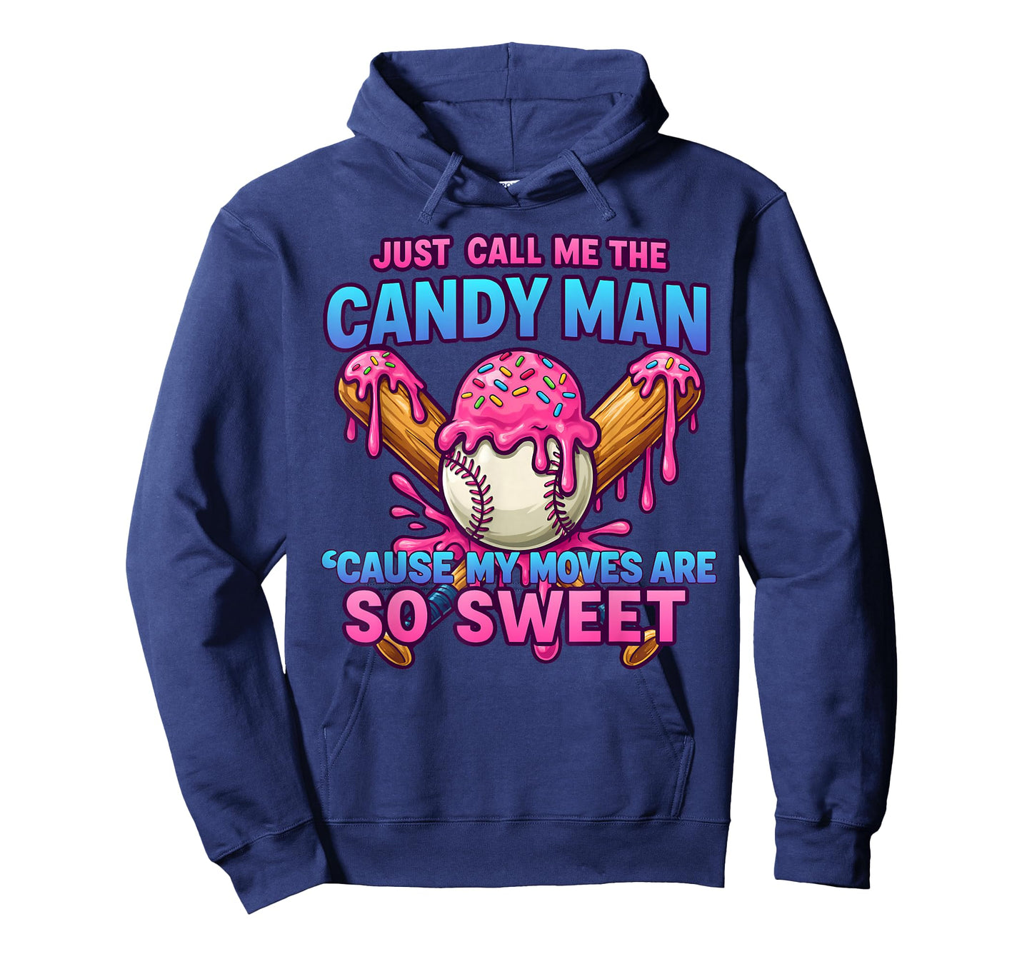 Baseball Drip Ice Cream Drip Call Me The Candy Man T-Shirt
