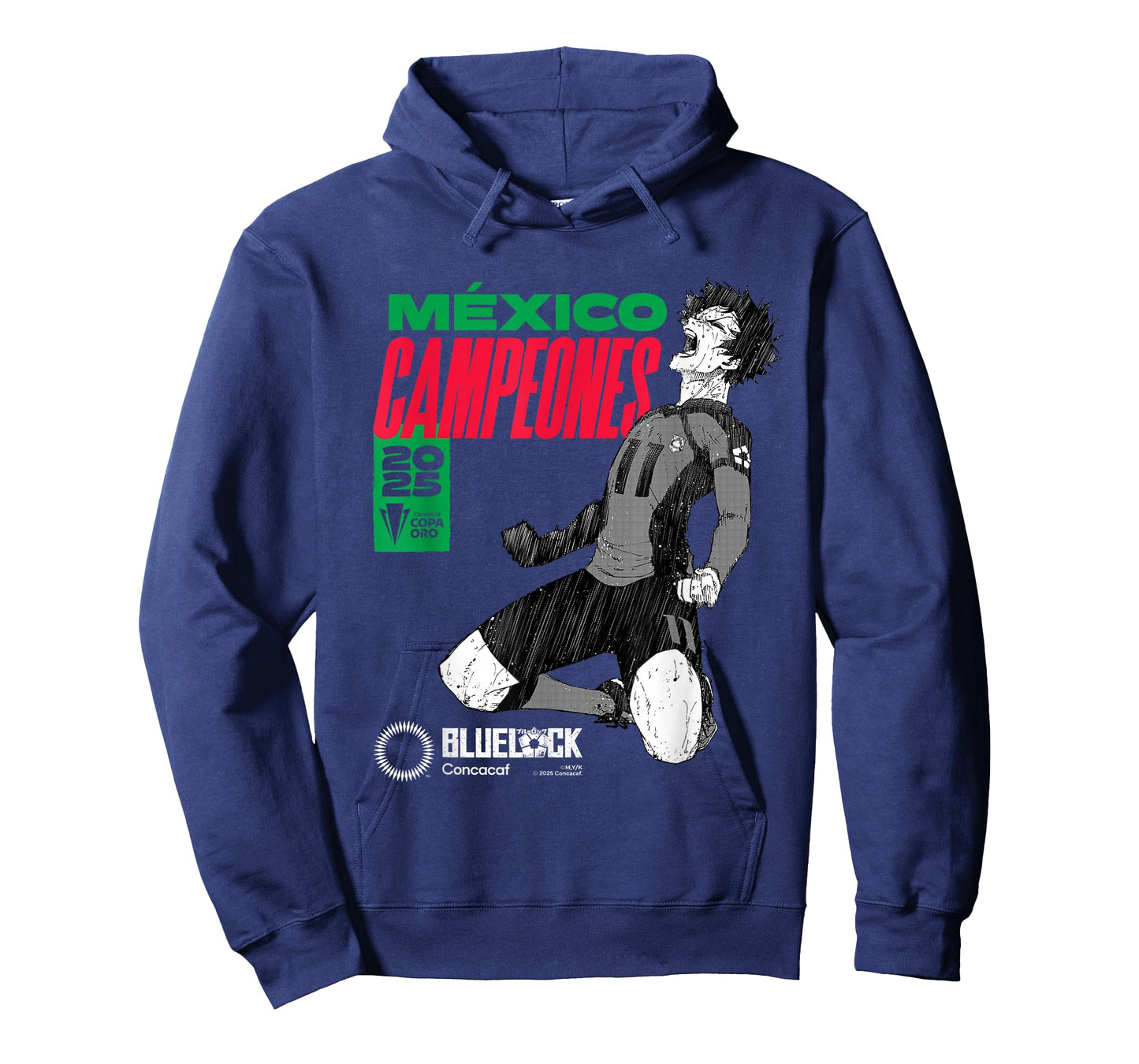 2025 CONCACAF vs Blue Lock Mexico Gold Cup Champions T-Shirt