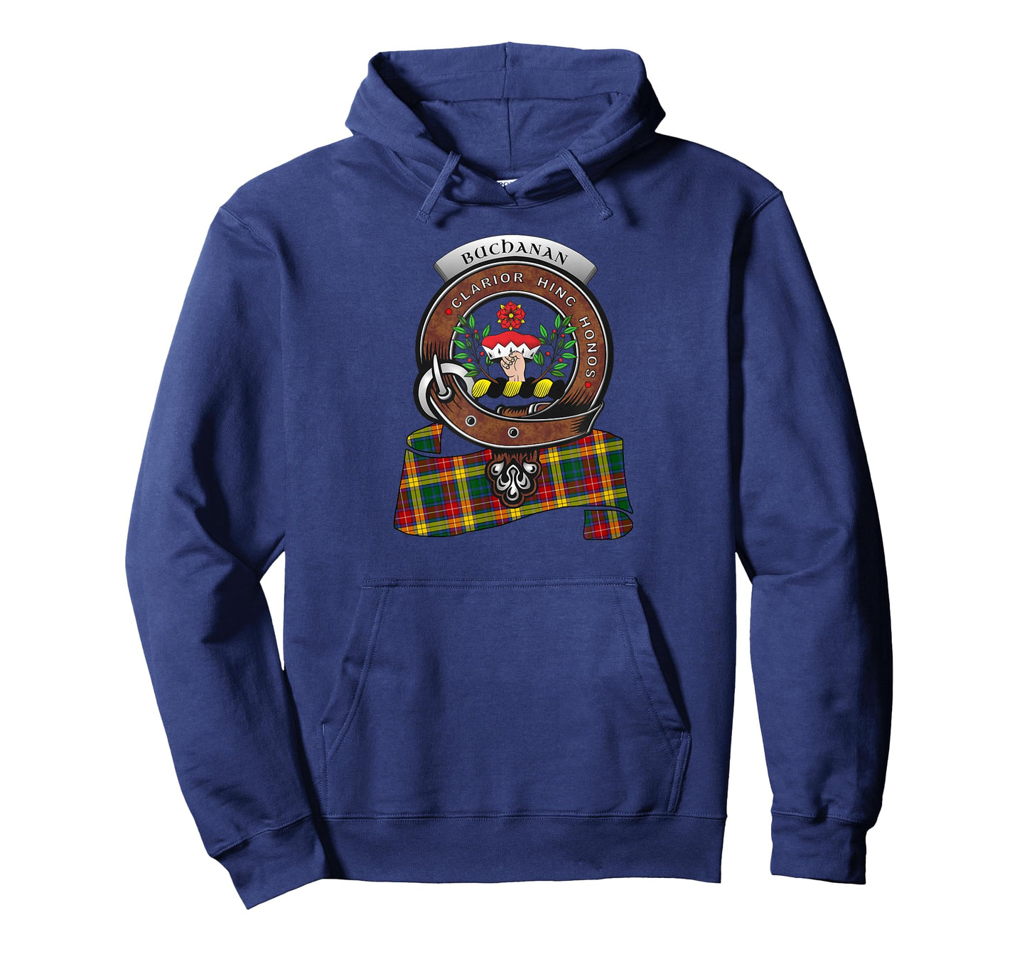 Buchanan Scottish Clan Badge & Tartan T-Shirt