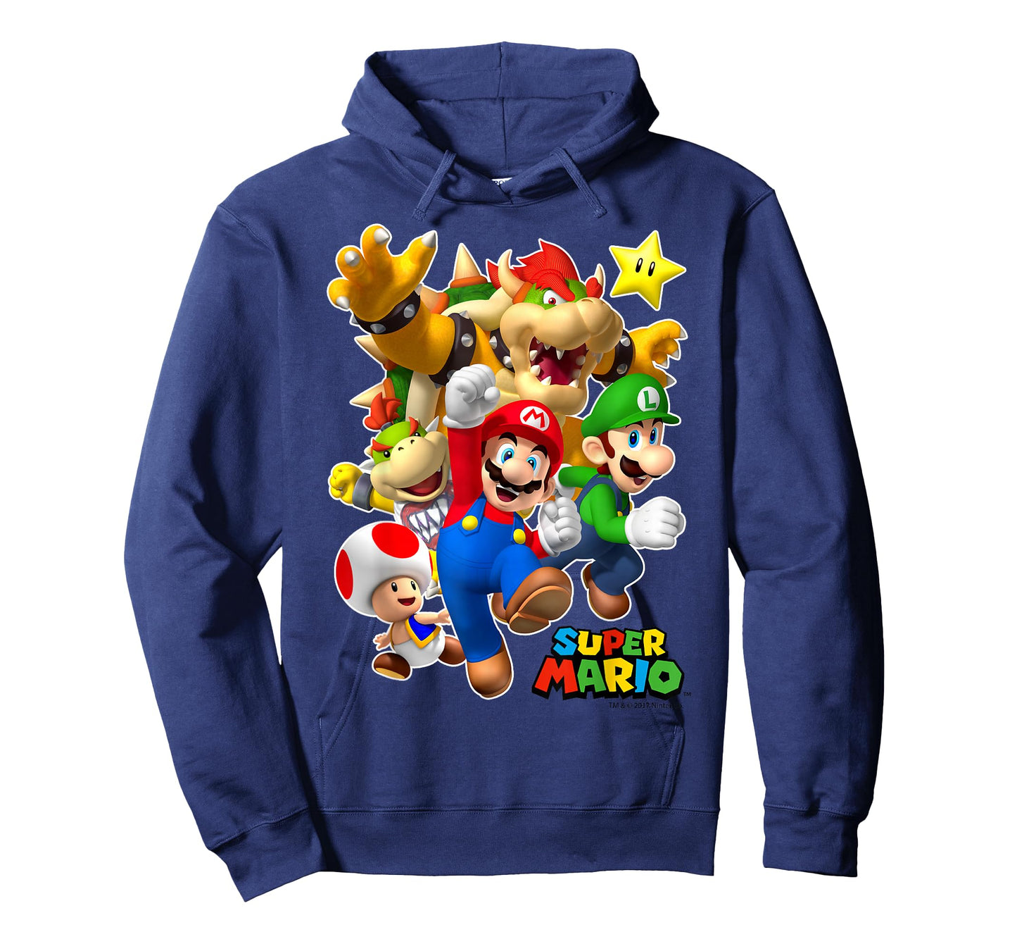 Super Mario Group Shot With Bowser 3D Poster T-Shirt