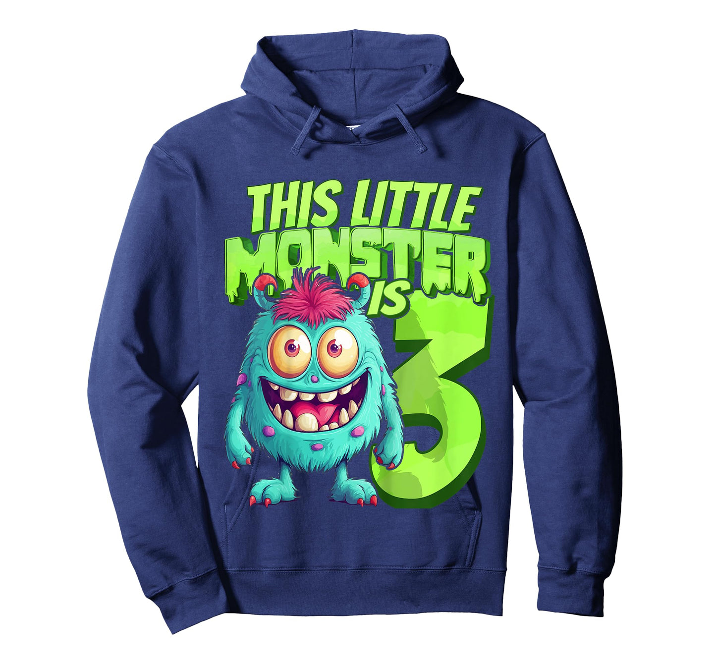 This Little Monster Is 3 - Three Years - 3rd Birthday T-Shirt