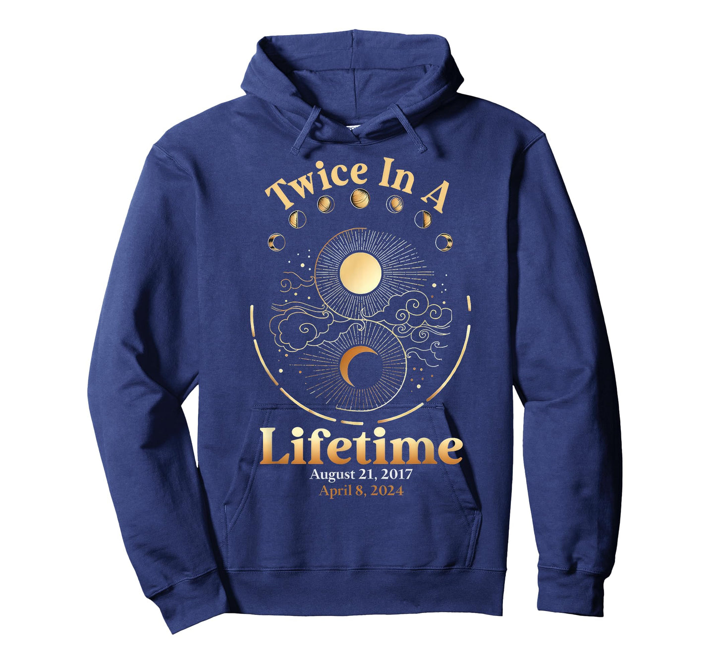 Total Solar Eclipse Twice In Lifetime 2017 2024 Matching T-Shirt