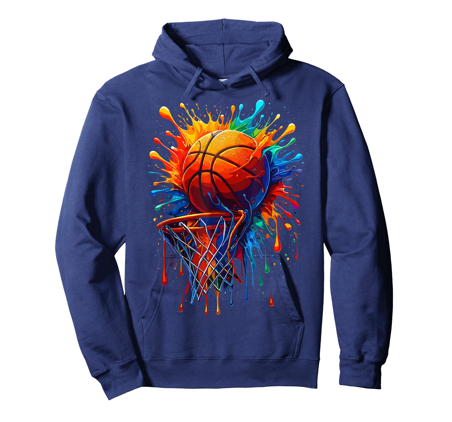 Basketballer Hoop Colorful Splash Basketball T-Shirt