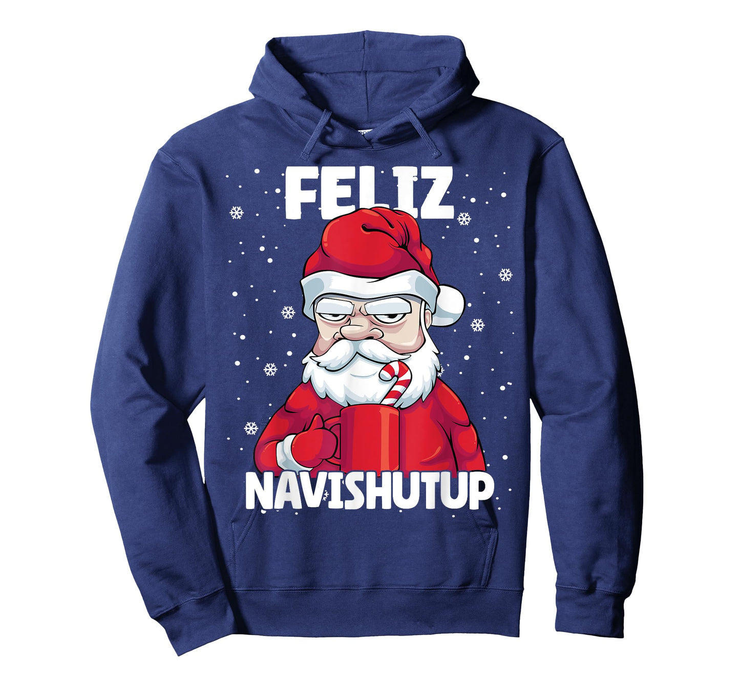 Feliz Navishutup Christmas Naughty inappropriate Santa Humor T-Shirt