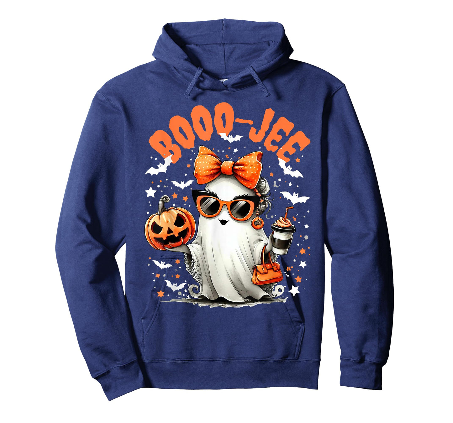 Boo-Jee Trick Or Treat Spooky Ghost Jack O Lantern Halloween T-Shirt