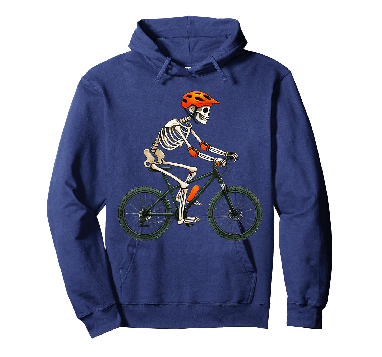 Skeleton Mountain Biking MTB Halloween Costume Men Boys T-Shirt