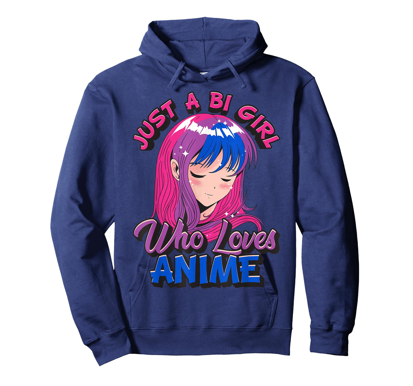 Bisexual Pride Just A BI Girl Who Loves Anime LGBTQ LGBT T-Shirt