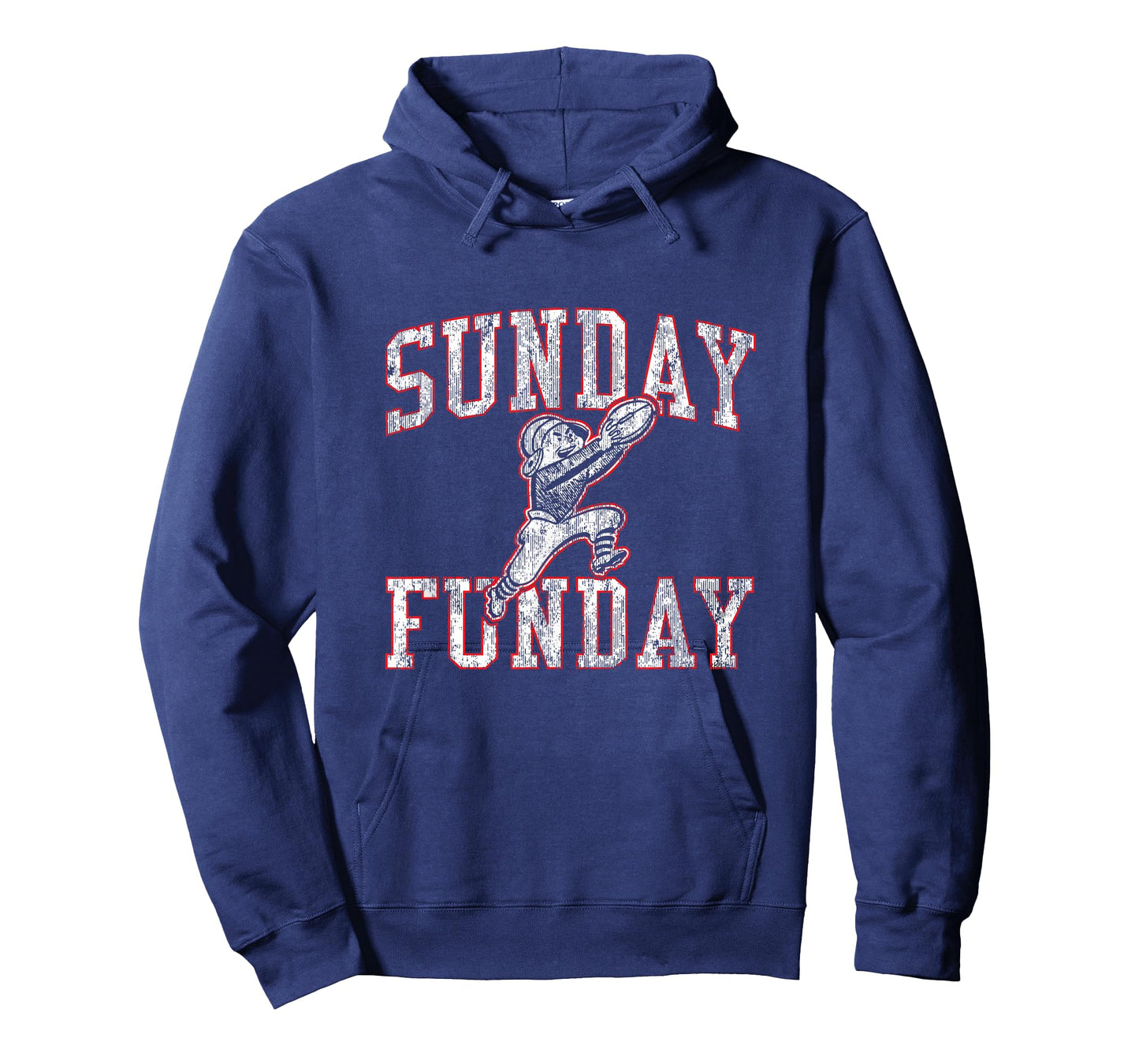 Vintage Sunday Funday T Shirt New England Football Retro Tee T-Shirt