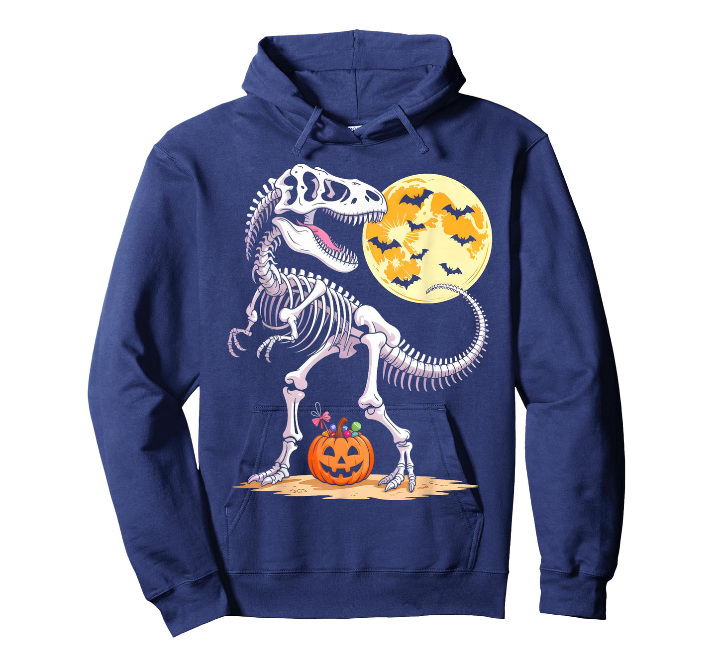 Skeleton Mummy Dinosaur T-rex Candy Moon Pumpkin Halloween T-Shirt